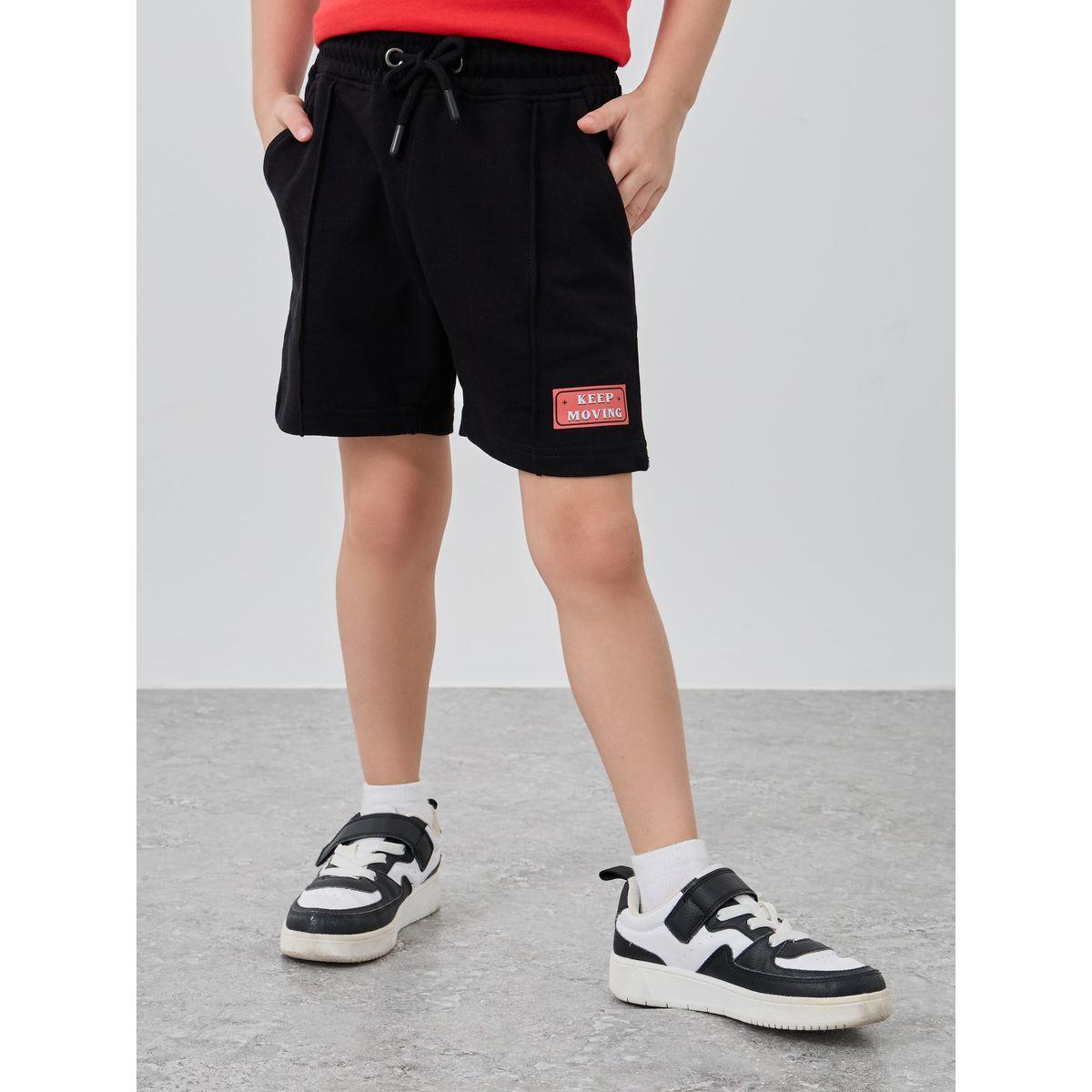 شورت مطبع مع رباط خصر-boys-clothing-bottoms-shorts-image-1