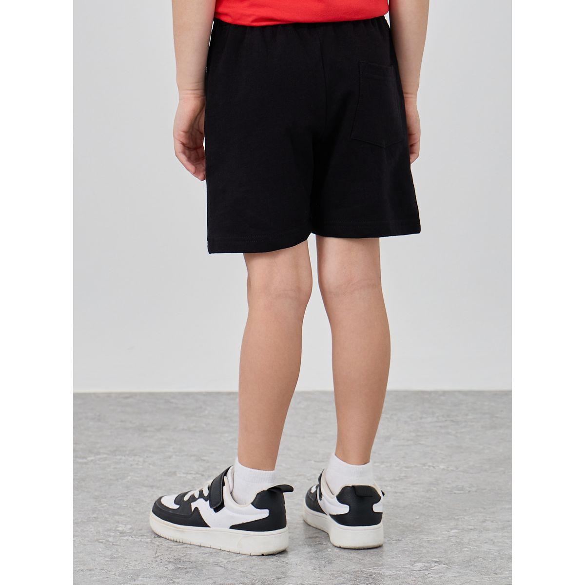 Styli Printed Drawstring Shorts with Pintuck Detail-boys-clothing-bottoms-shorts-image-4