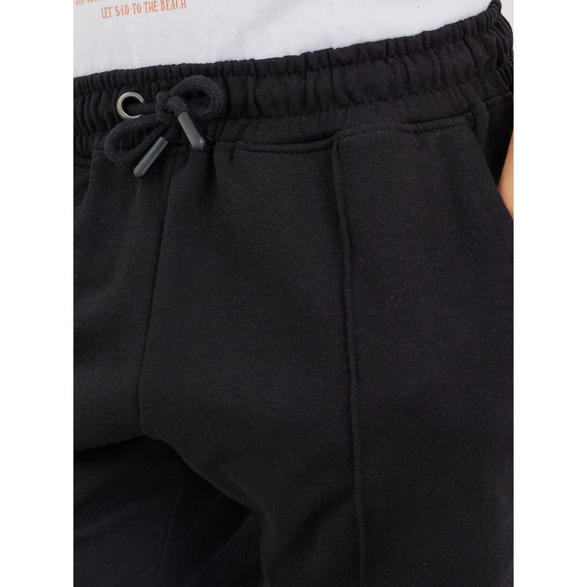 Styli Boys Solid Pin Tuck Drawstring Waist Shorts-boys-clothing-bottoms-shorts-image-3