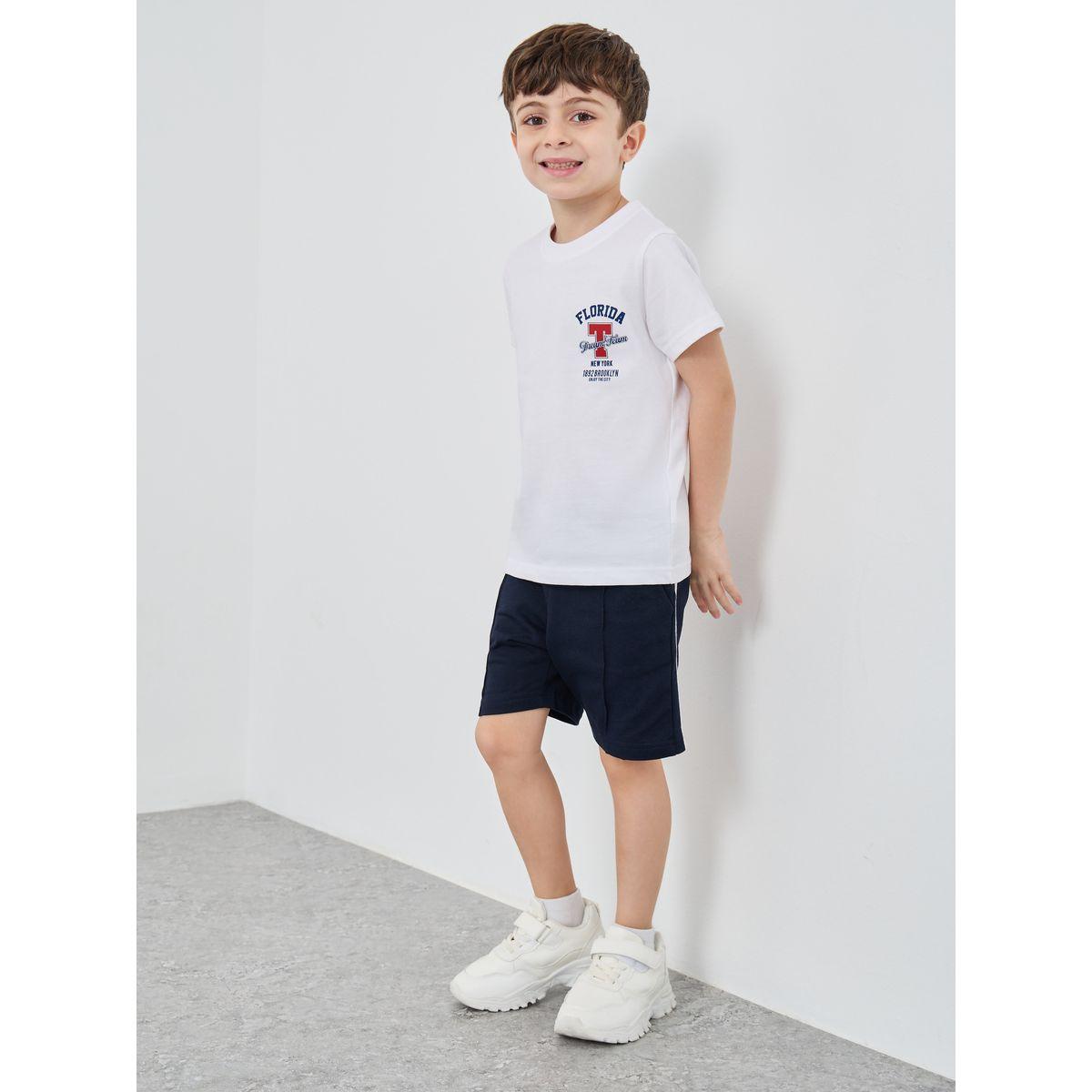 Styli Side Stripe Shorts with Pintuck Detail-boys-clothing-bottoms-shorts-image-2