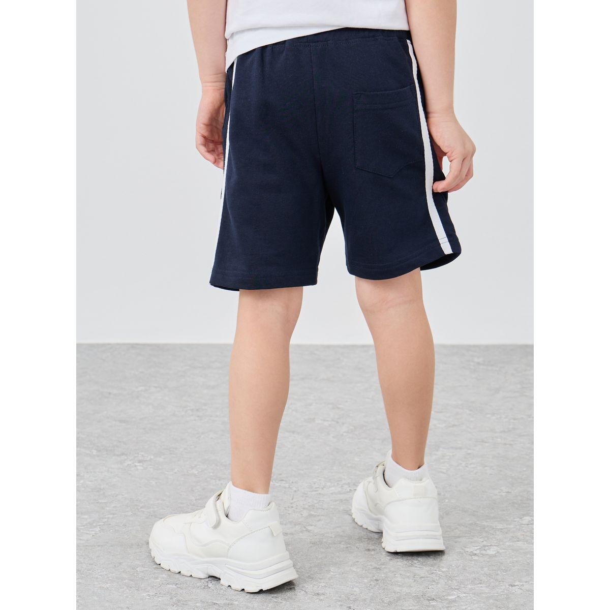 Styli Side Stripe Shorts with Pintuck Detail-boys-clothing-bottoms-shorts-image-4