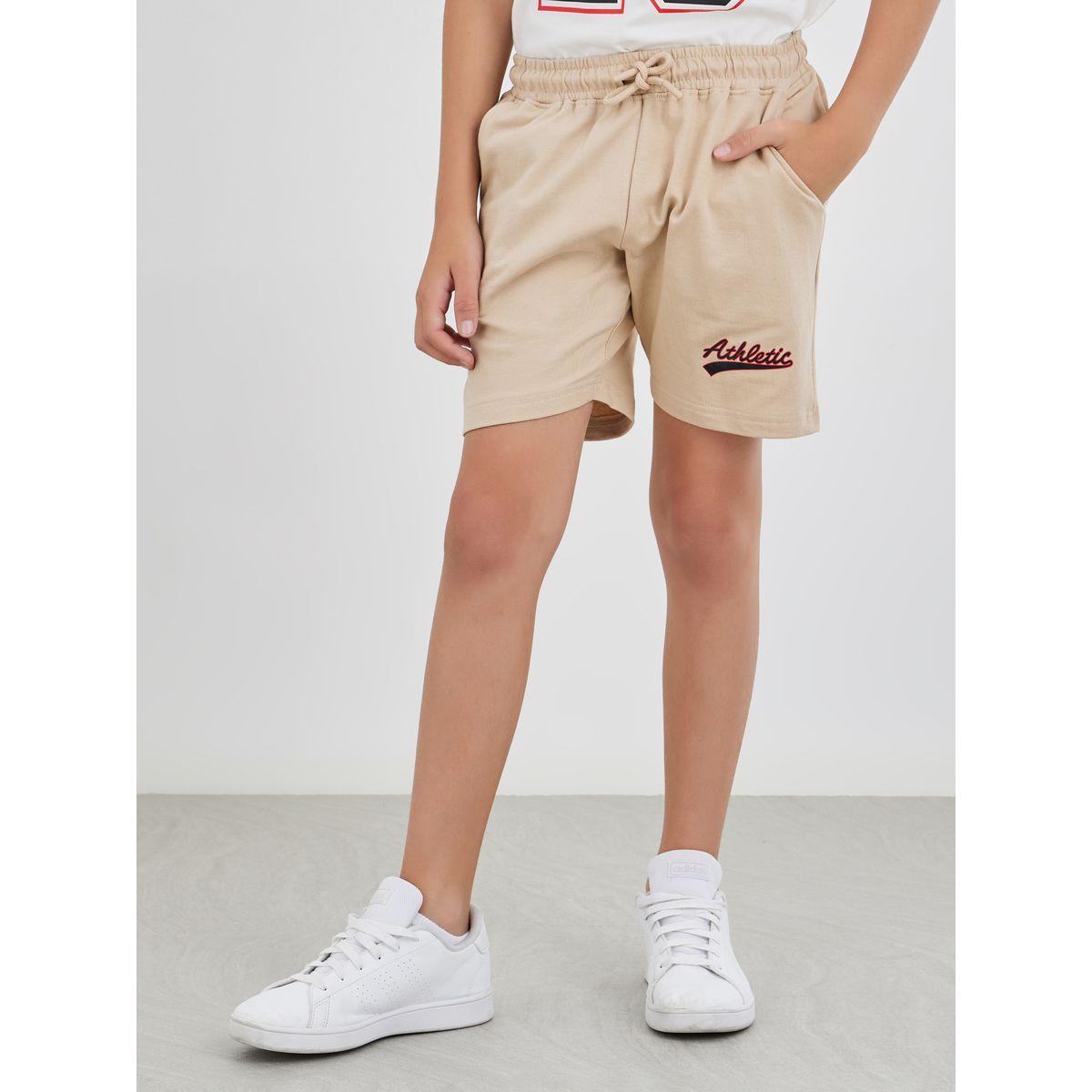 Styli Slogan Print Round Neck T-Shirt and Shorts Set-boys-clothing-setsandcoords-image-5