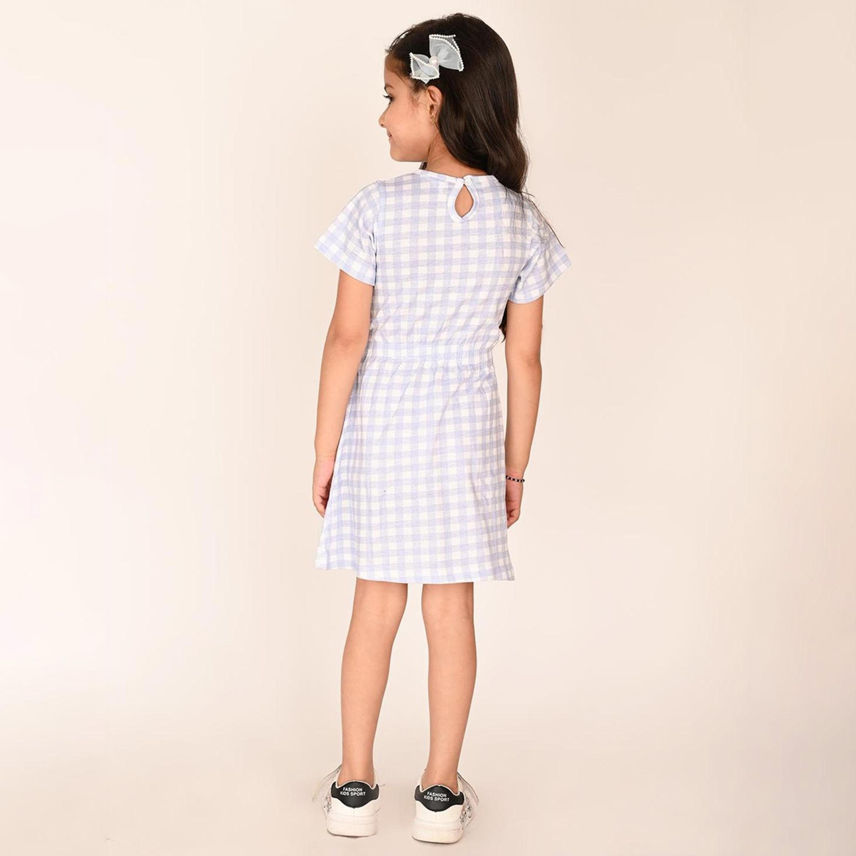 ليبيكس × ستايلي-  فستان بناتي بفتحة رقبة مستديرة على شكل حرف A-girls-clothing-dressesandjumpsuits-image-3