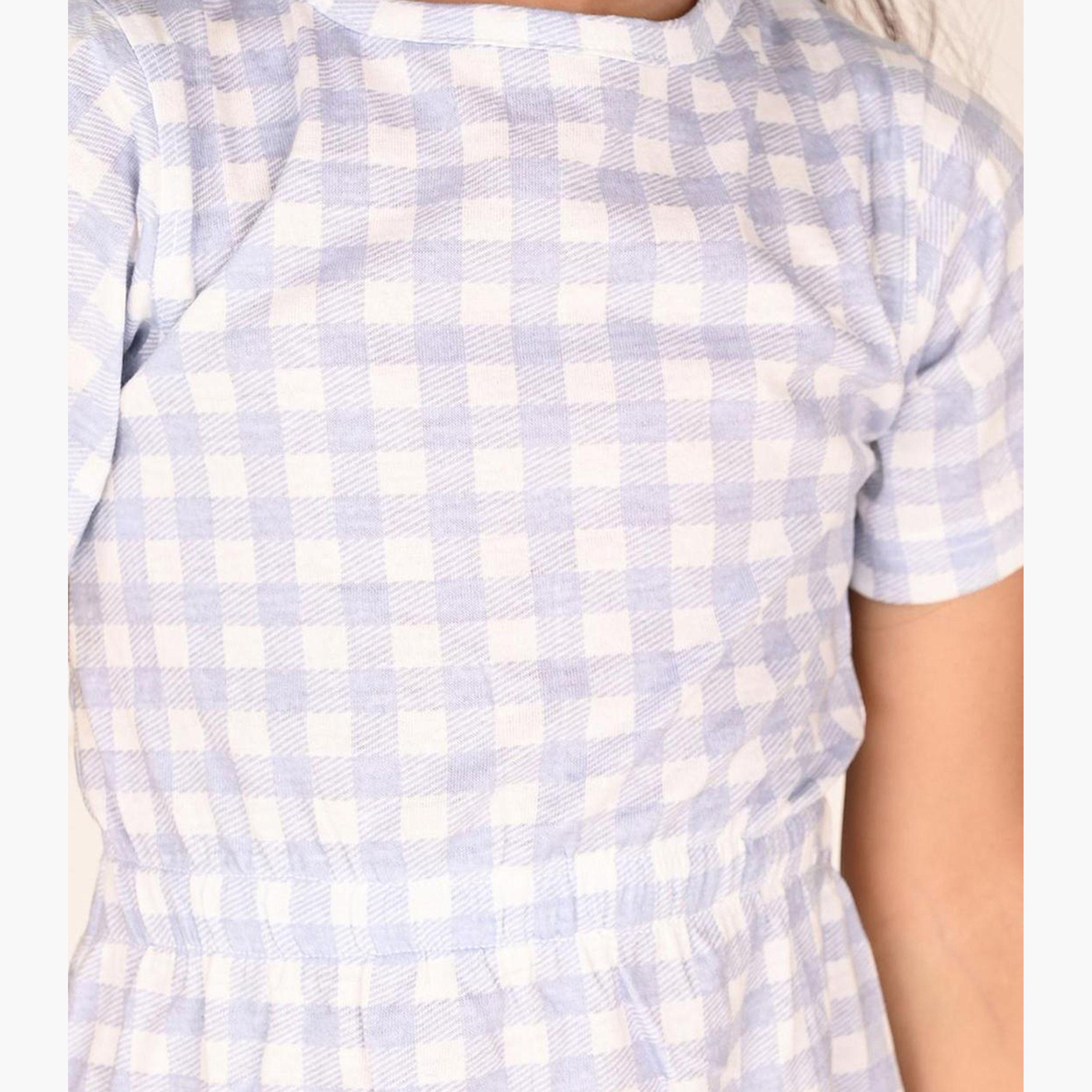 ليبيكس × ستايلي-  فستان بناتي بفتحة رقبة مستديرة على شكل حرف A-girls-clothing-dressesandjumpsuits-image-5