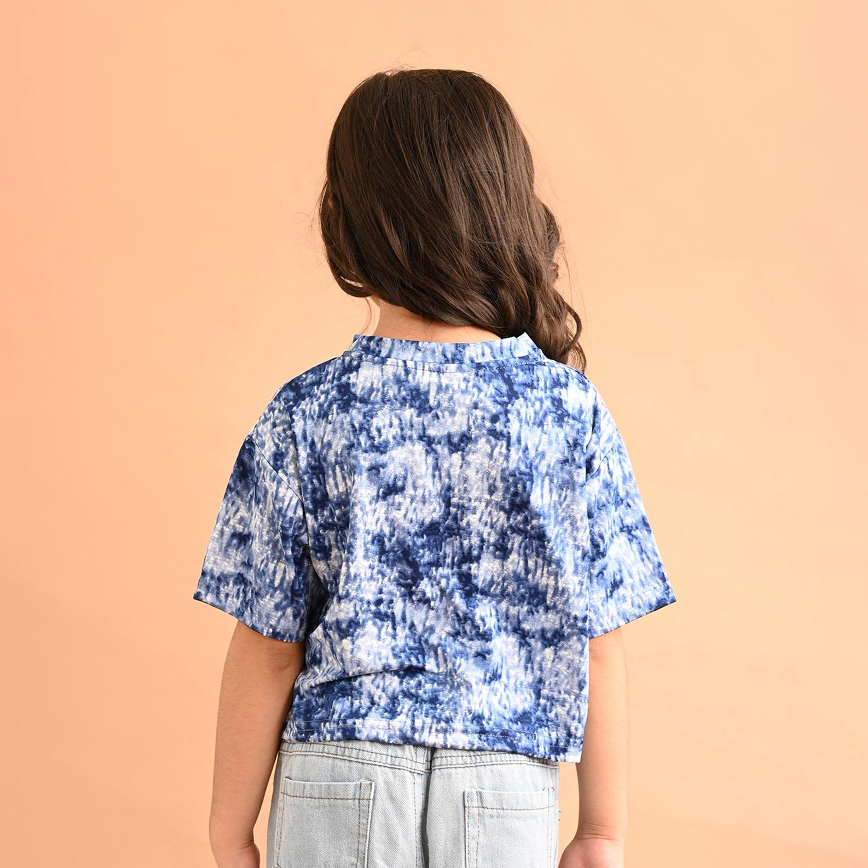 ليبيكس × ستايلي-  بلوزة قصيرة على شكل قميص بأكمام منتفخة للفتيات-girls-clothing-blousesandshirts-image-5