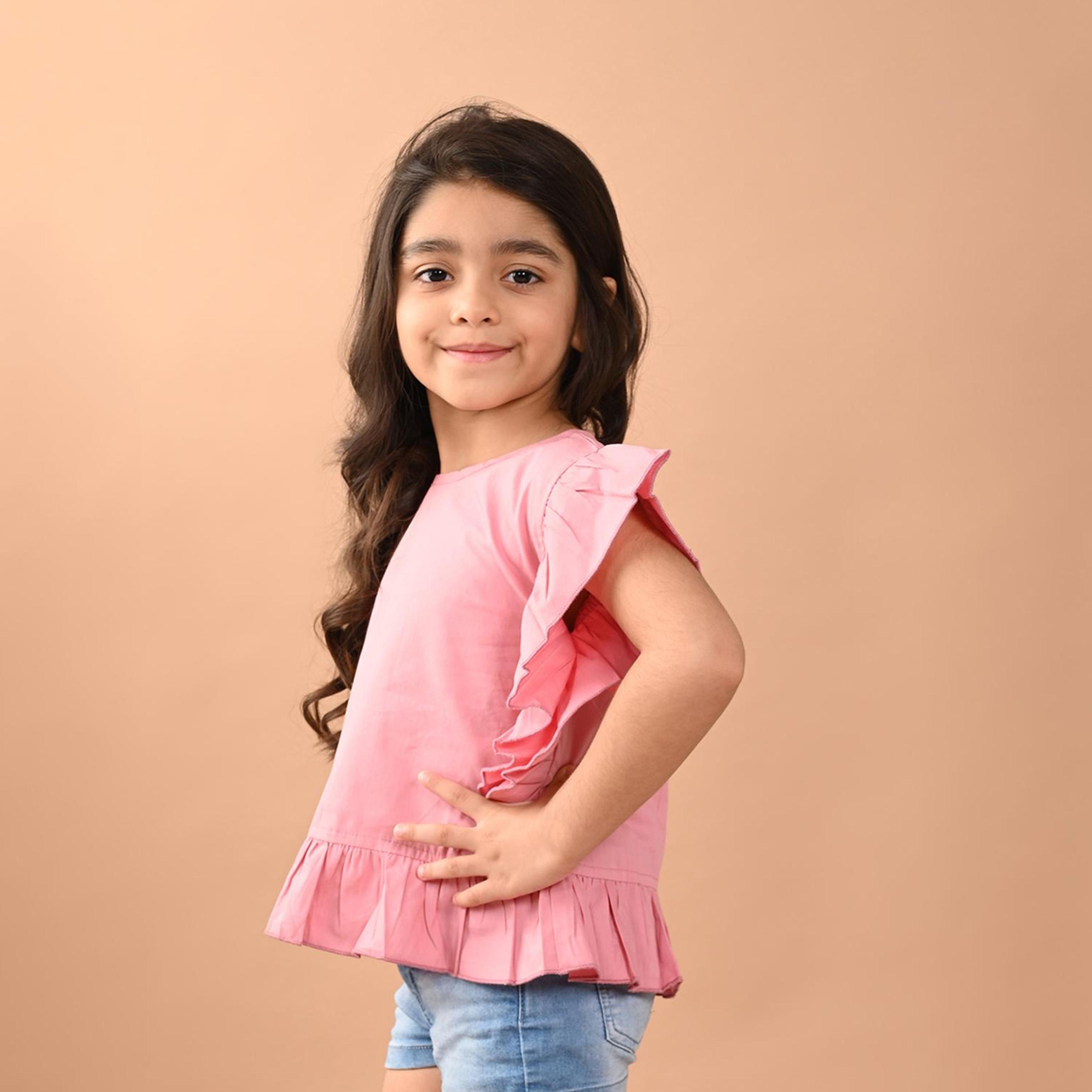 LilPicks X Styli Girls Cold-Shoulder Cotton Frilled Crop Top-girls-clothing-blousesandshirts-image-4