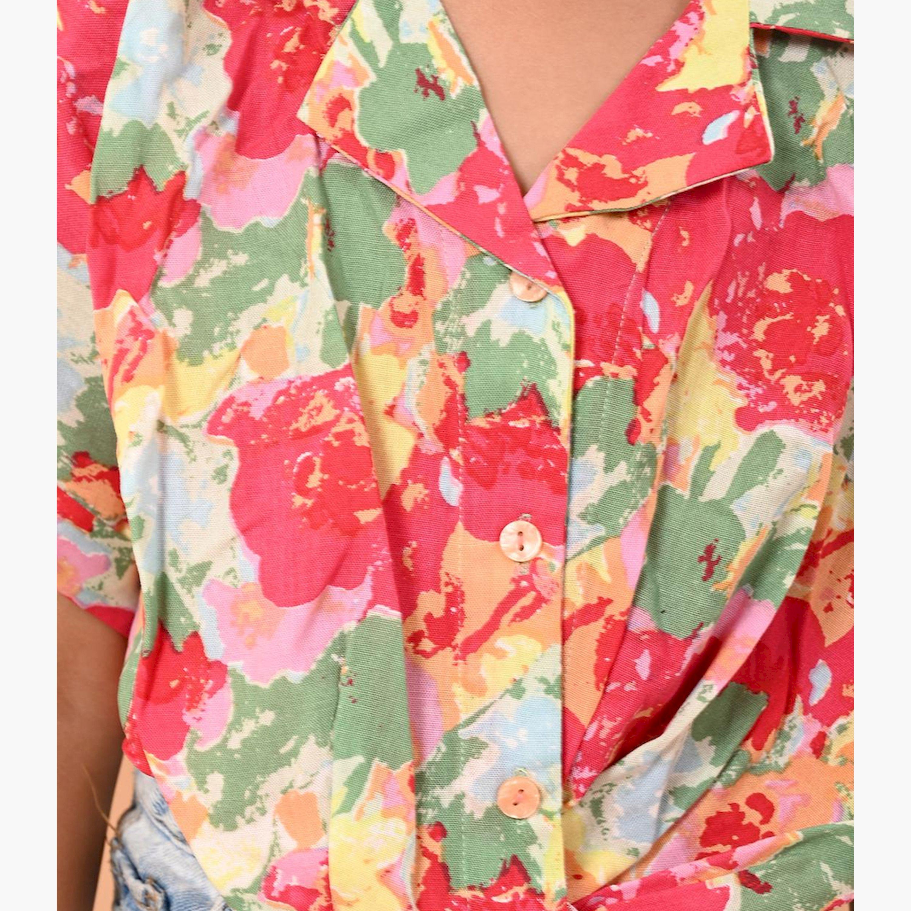 ليبيكس × ستايلي-  بلوزة عادية بأكمام رفرفة وطيات للفتيات-girls-clothing-blousesandshirts-image-5
