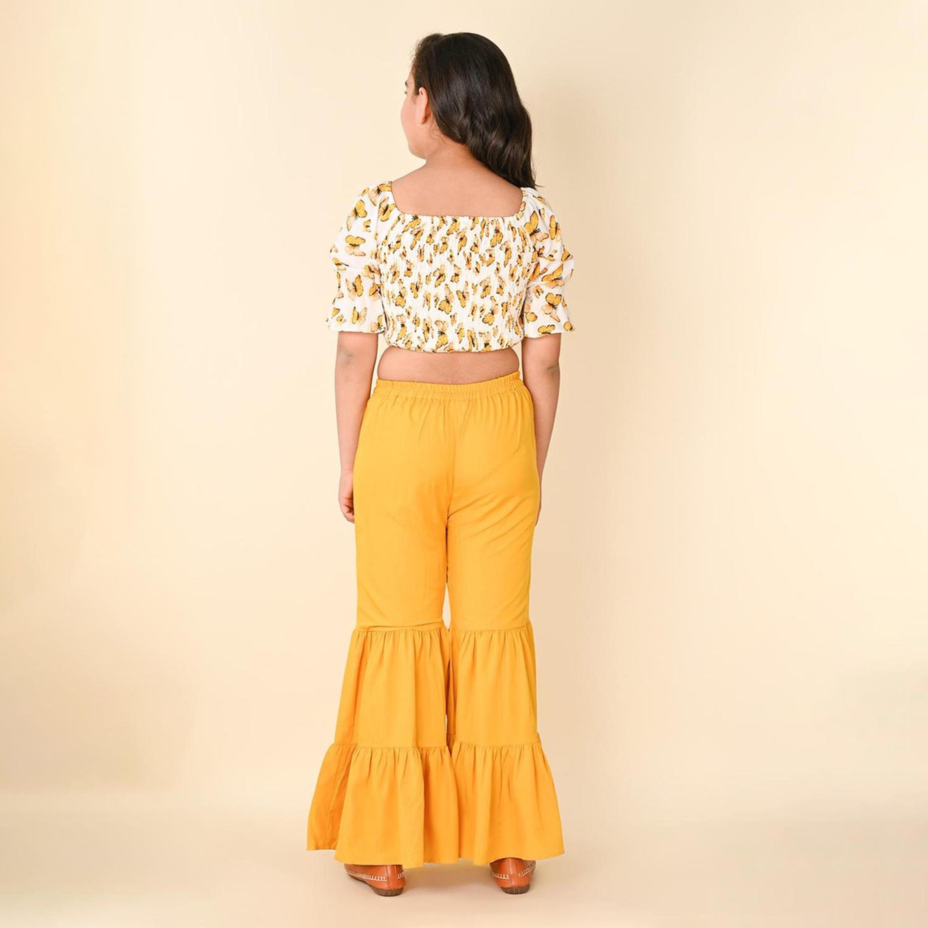 LilPicks X Styli Girls Printed Crop Top with Sharara-girls-clothing-setsandcoords-image-2