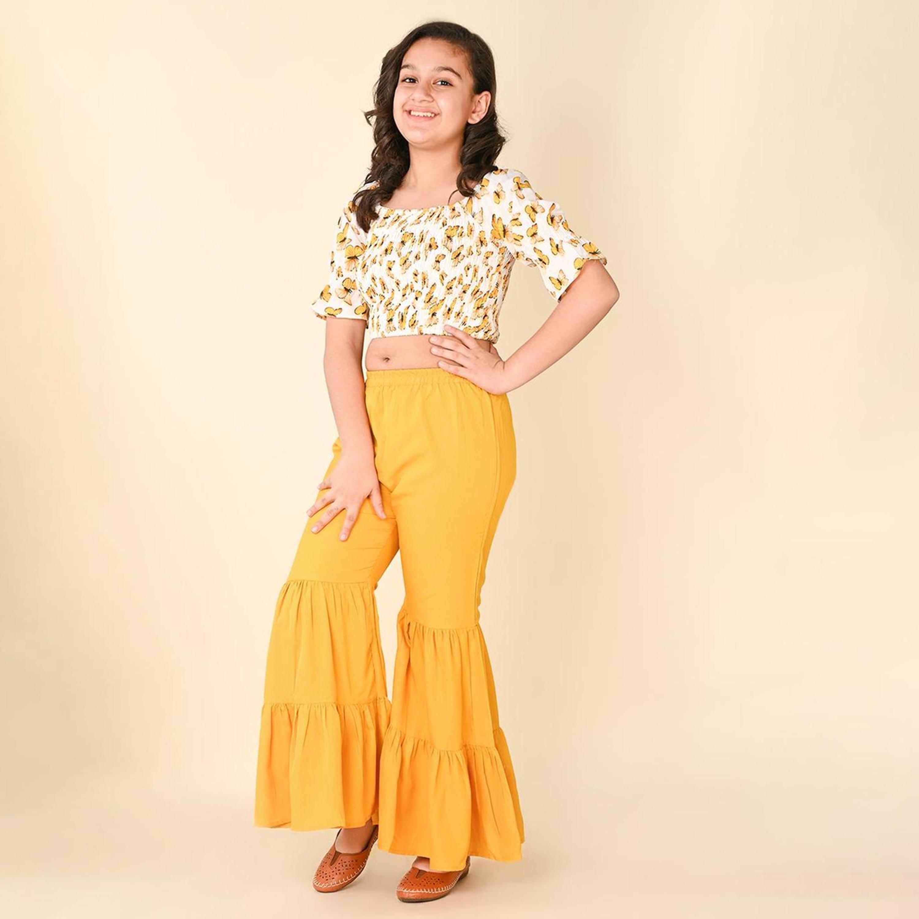 LilPicks X Styli Girls Printed Crop Top with Sharara-girls-clothing-setsandcoords-image-3