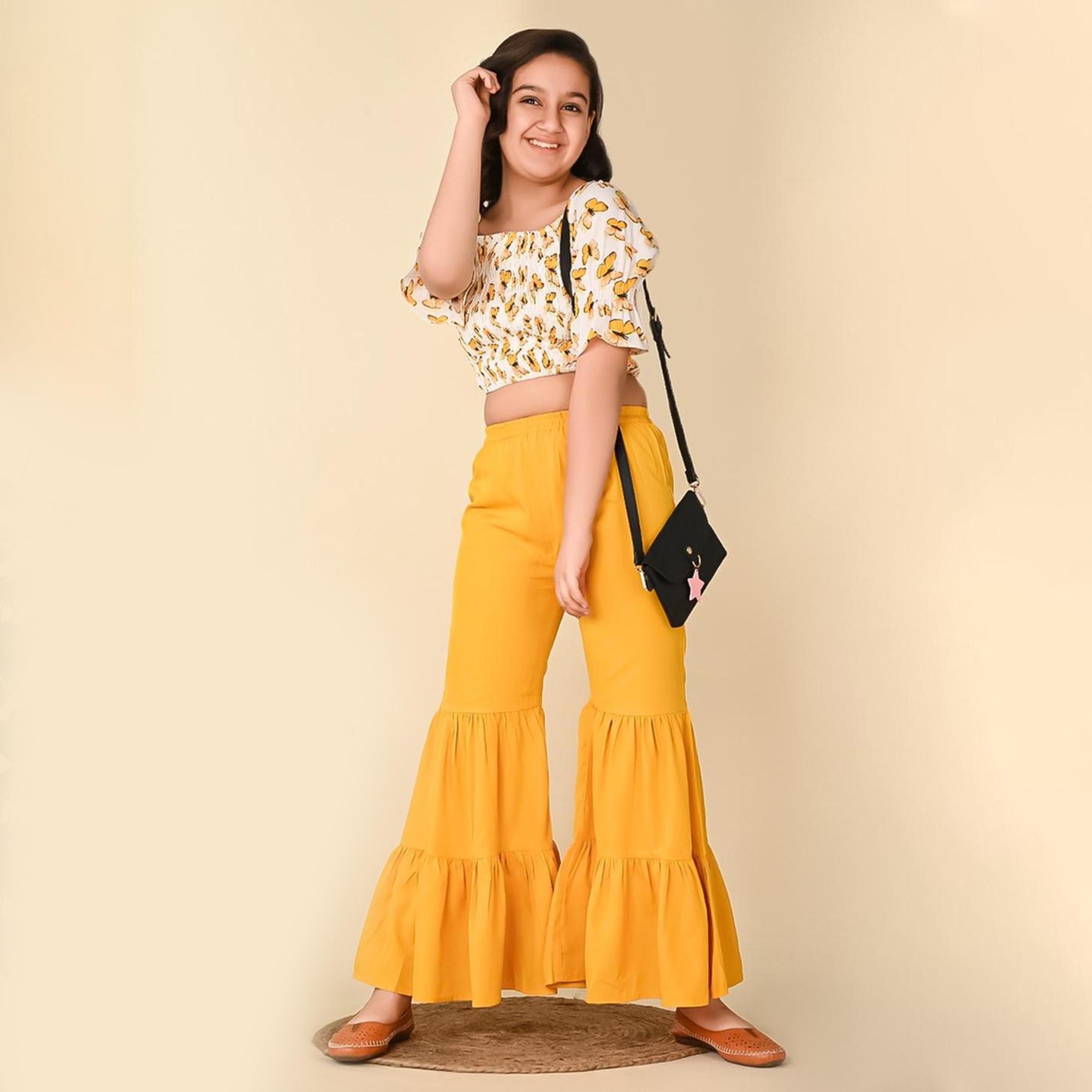LilPicks X Styli Girls Printed Crop Top with Sharara-girls-clothing-setsandcoords-image-4