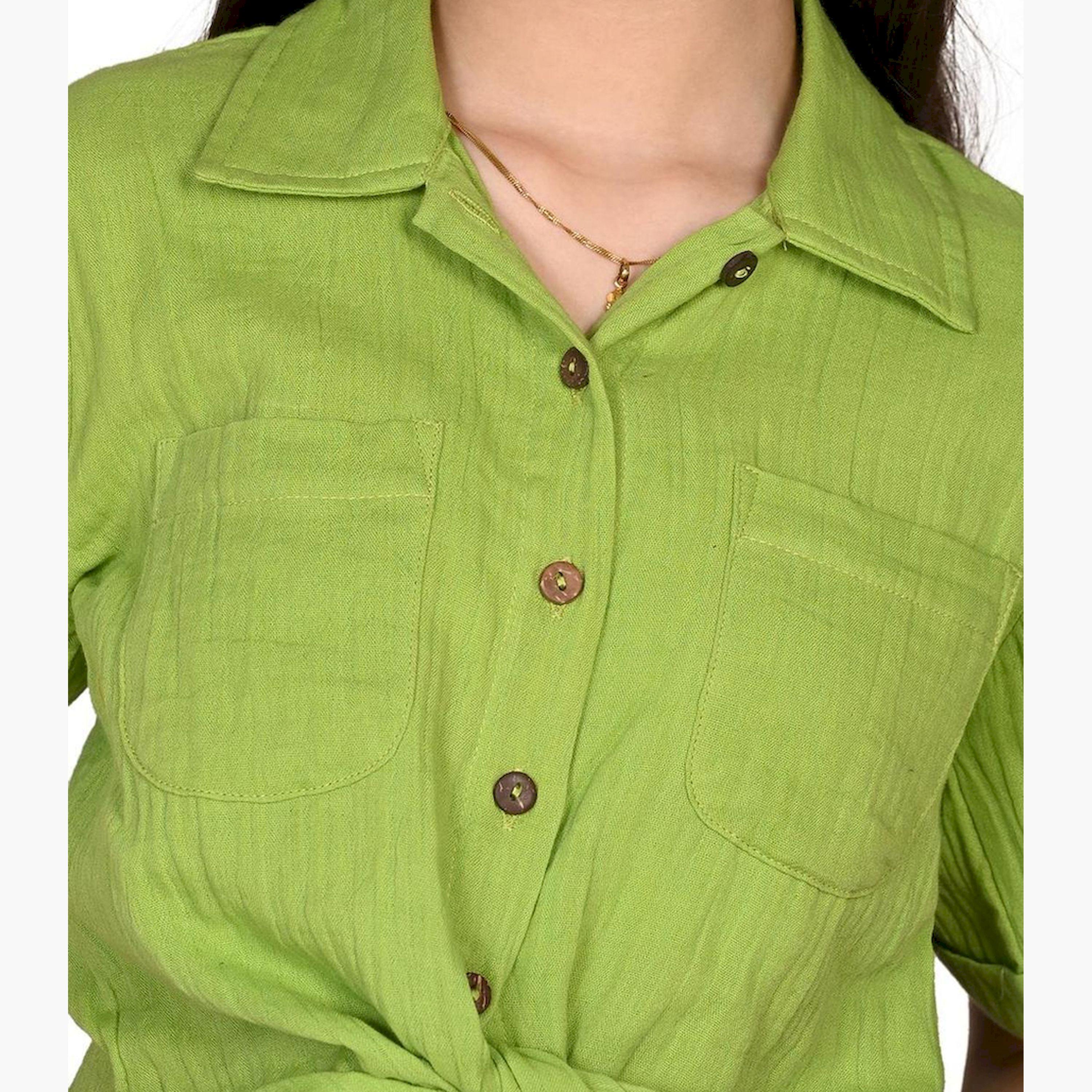 LilPicks X Styli Girls Tie-Up Shirt with Palazzos Set-girls-clothing-setsandcoords-image-2