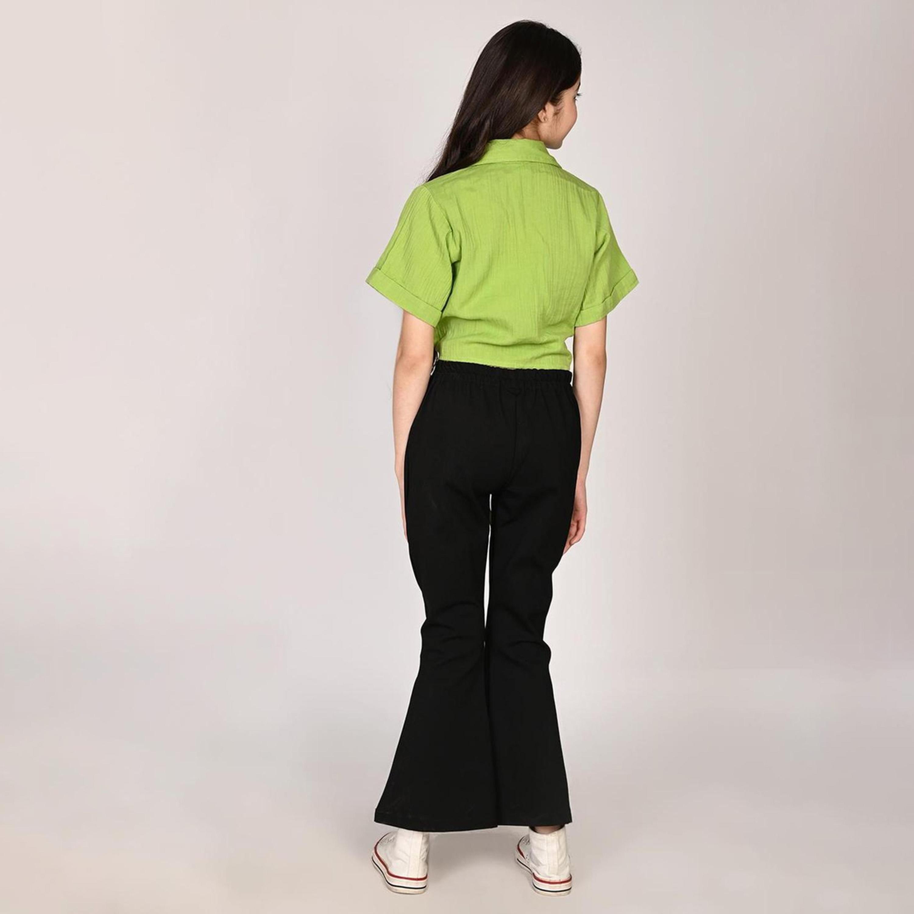 LilPicks X Styli Girls Tie-Up Shirt with Palazzos Set-girls-clothing-setsandcoords-image-5