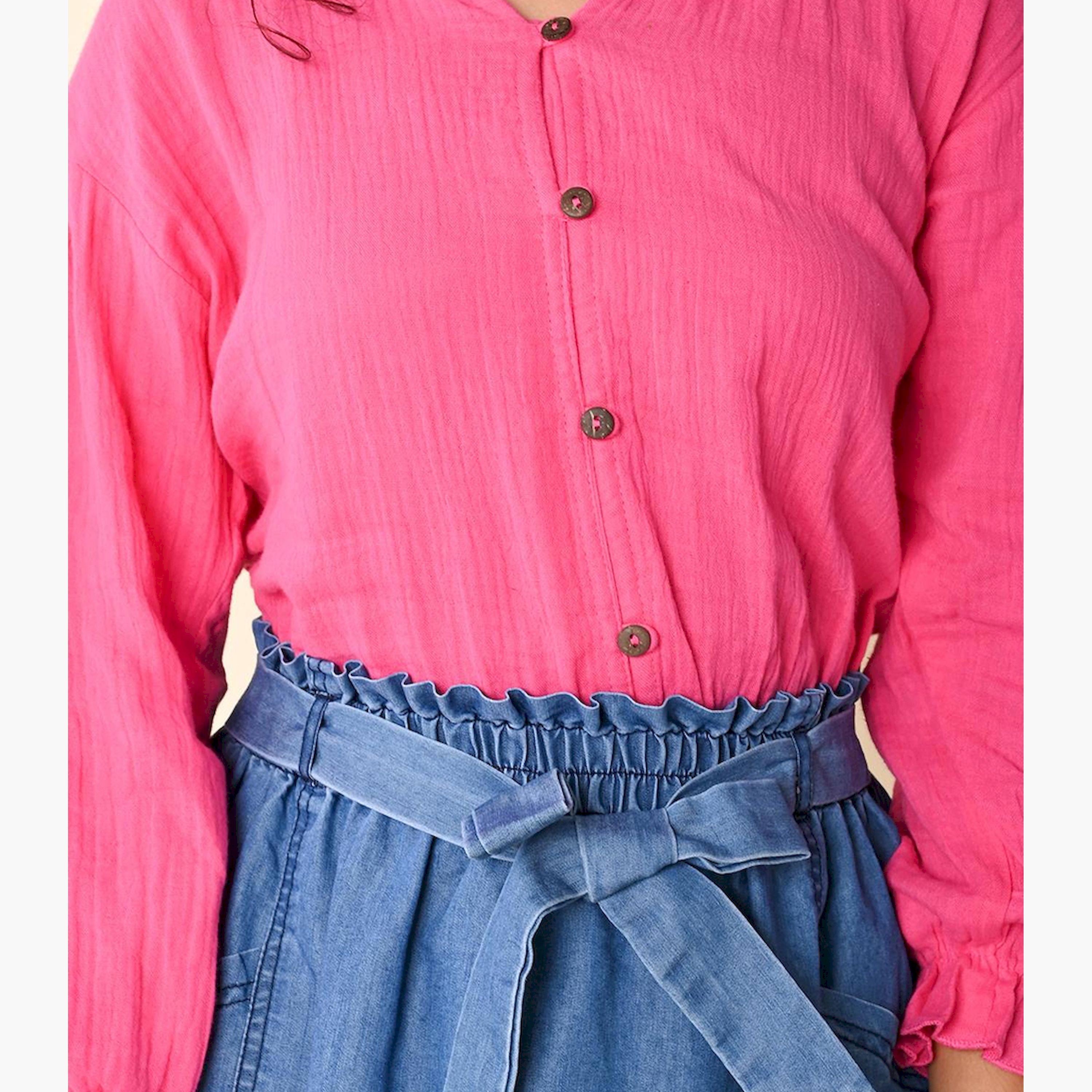 LilPicks X Styli Girls Puff Sleeves Top with Skirt Clothing Set-girls-clothing-setsandcoords-image-5