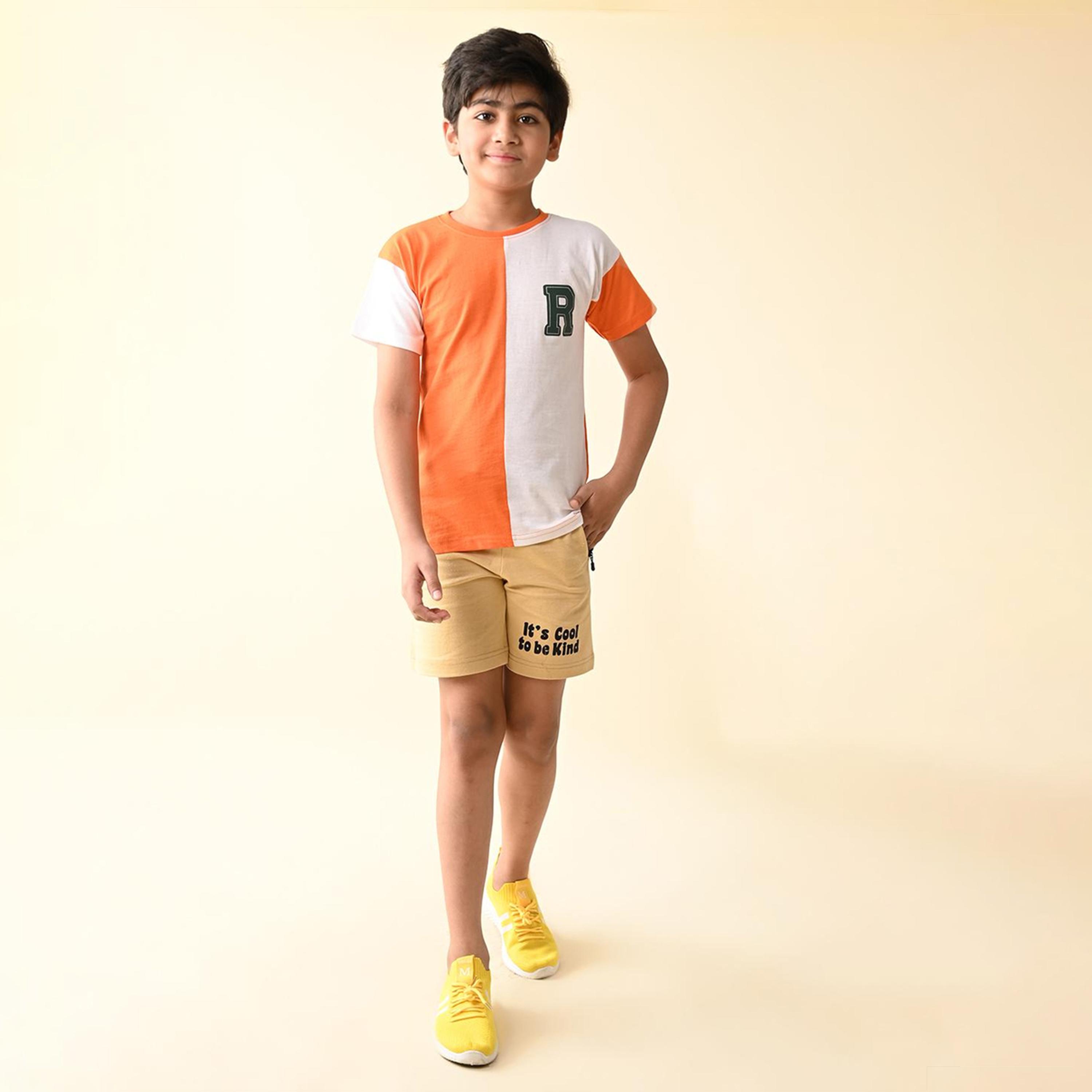 ليبيكس × ستايلي-  تي شيرت ملون مع شورت للأولاد-boys-clothing-setsandcoords-image-2