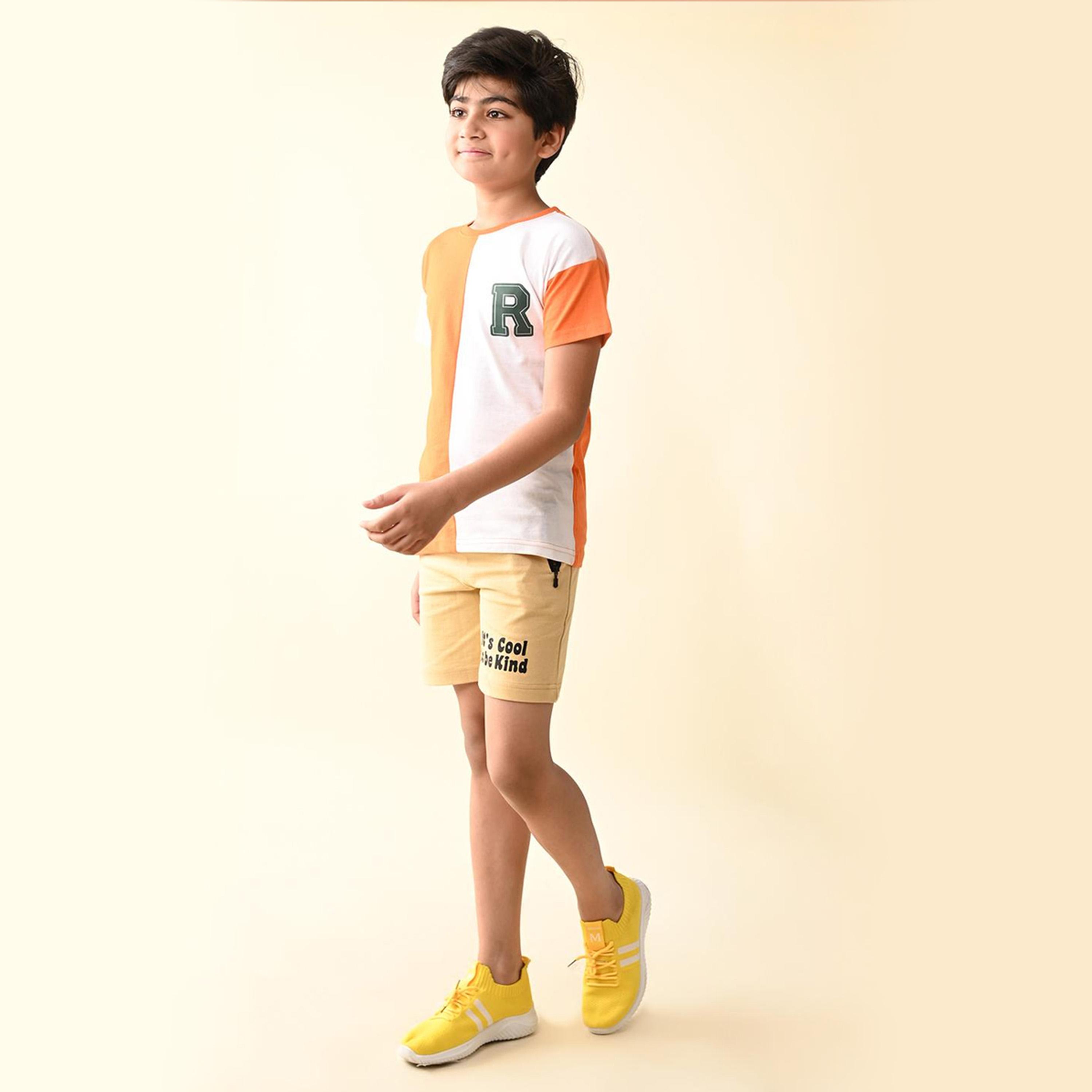 LilPicks X Styli Boys Colourblocked T-shirt with Shorts-boys-clothing-setsandcoords-image-3