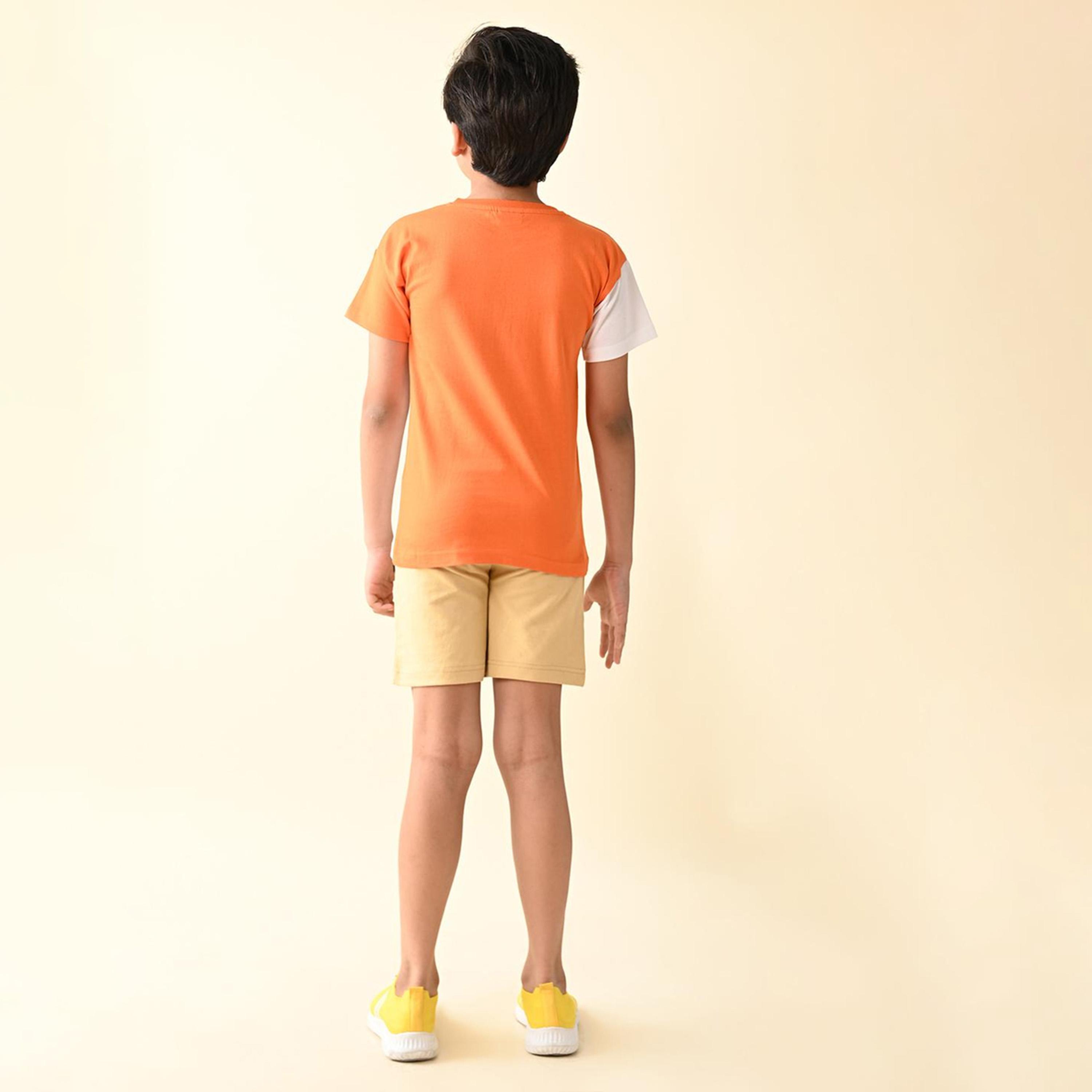 LilPicks X Styli Boys Colourblocked T-shirt with Shorts-boys-clothing-setsandcoords-image-4
