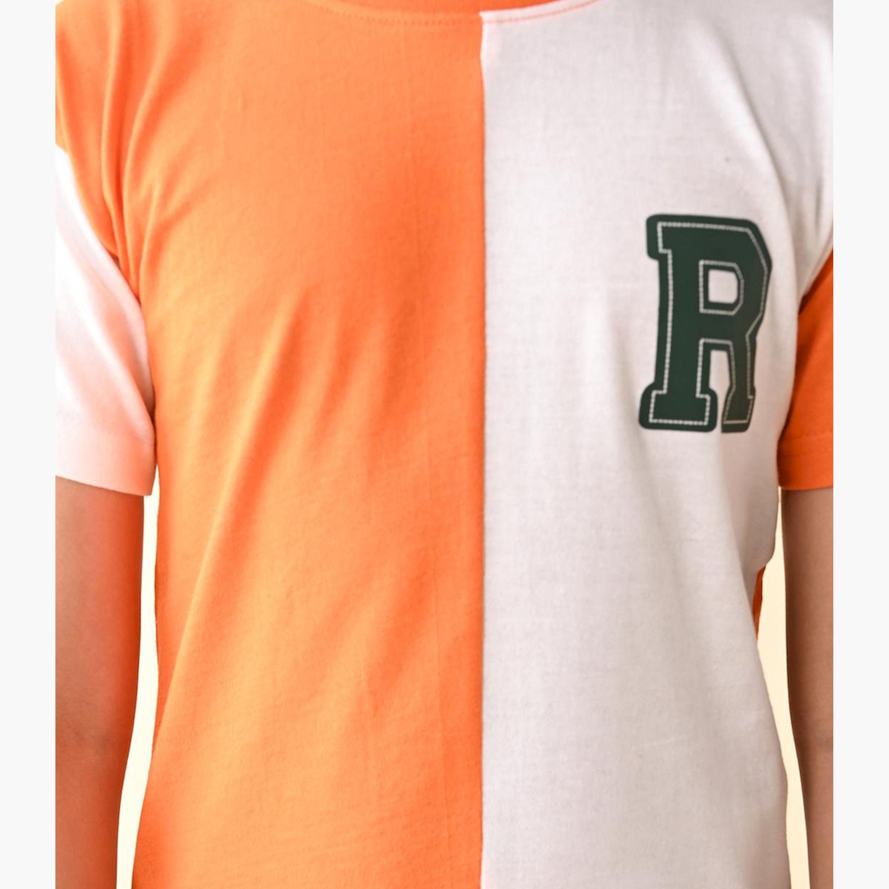 LilPicks X Styli Boys Colourblocked T-shirt with Shorts-boys-clothing-setsandcoords-image-5