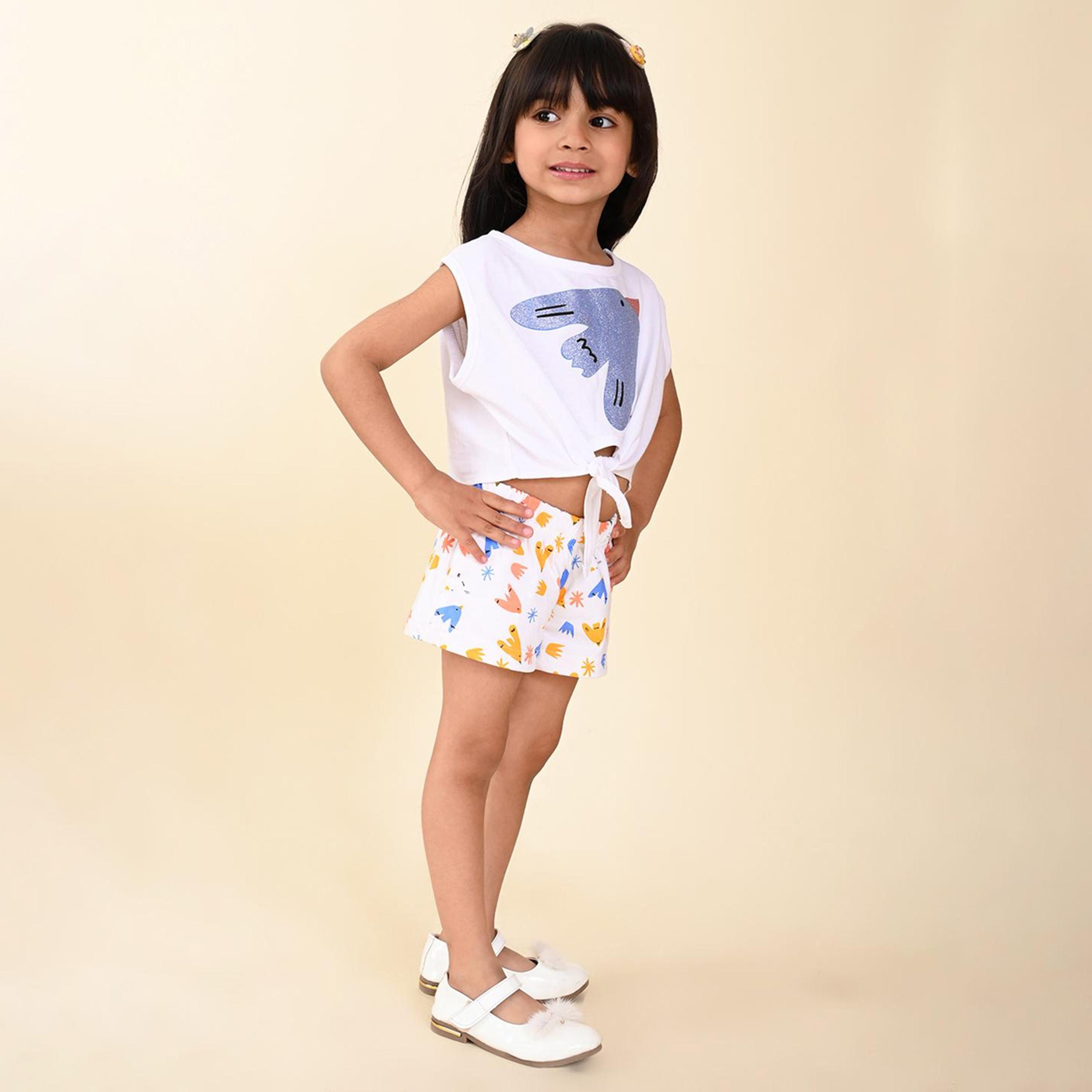 LilPicks X Styli Girls Graphic Printed Round Neck Tie ups Co-ords-girls-clothing-setsandcoords-image-4