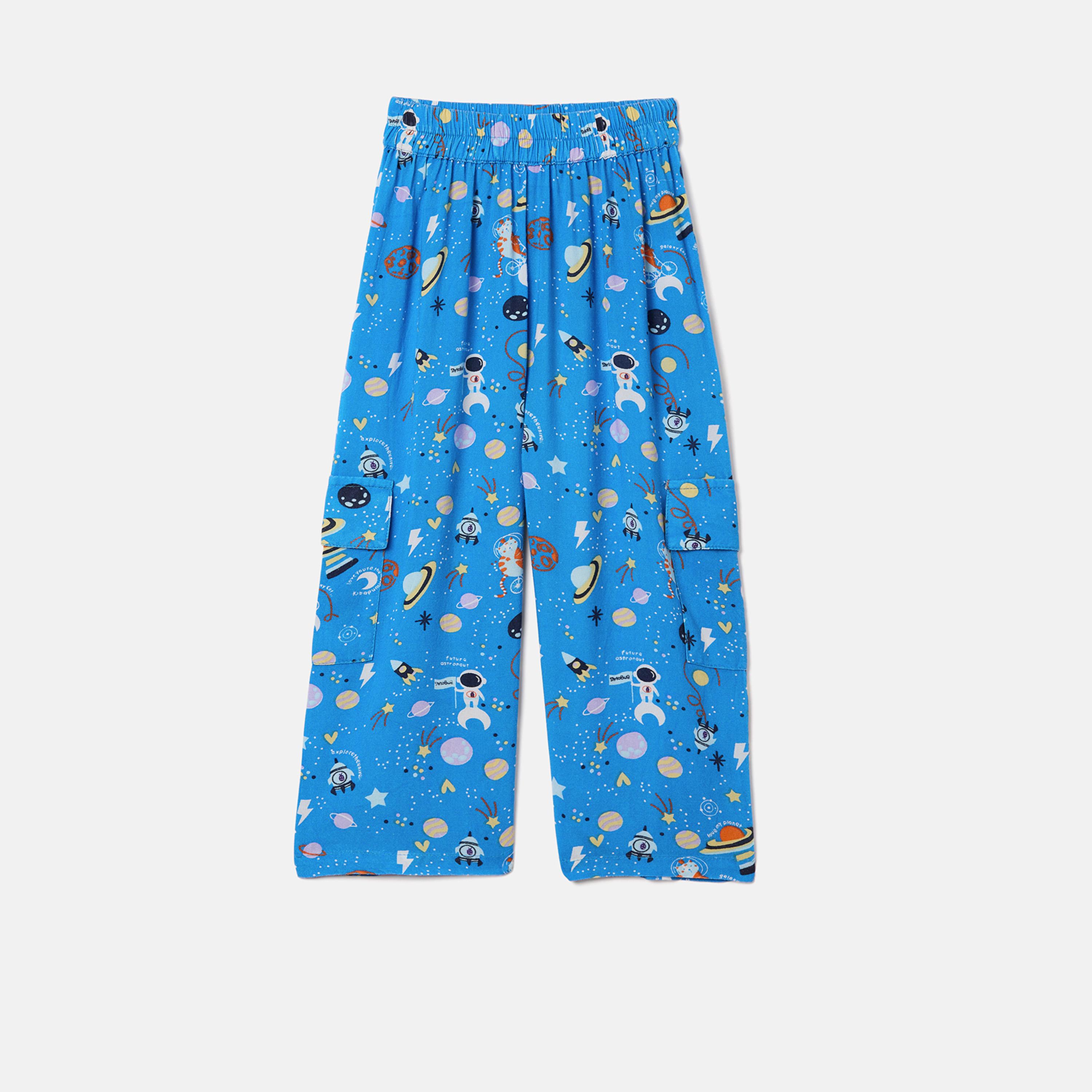 ستايلو باغ × ستايلي - طقم بنطال بيجامة وقميص بطبعة فضاء-boys-clothing-nightwear-image-4