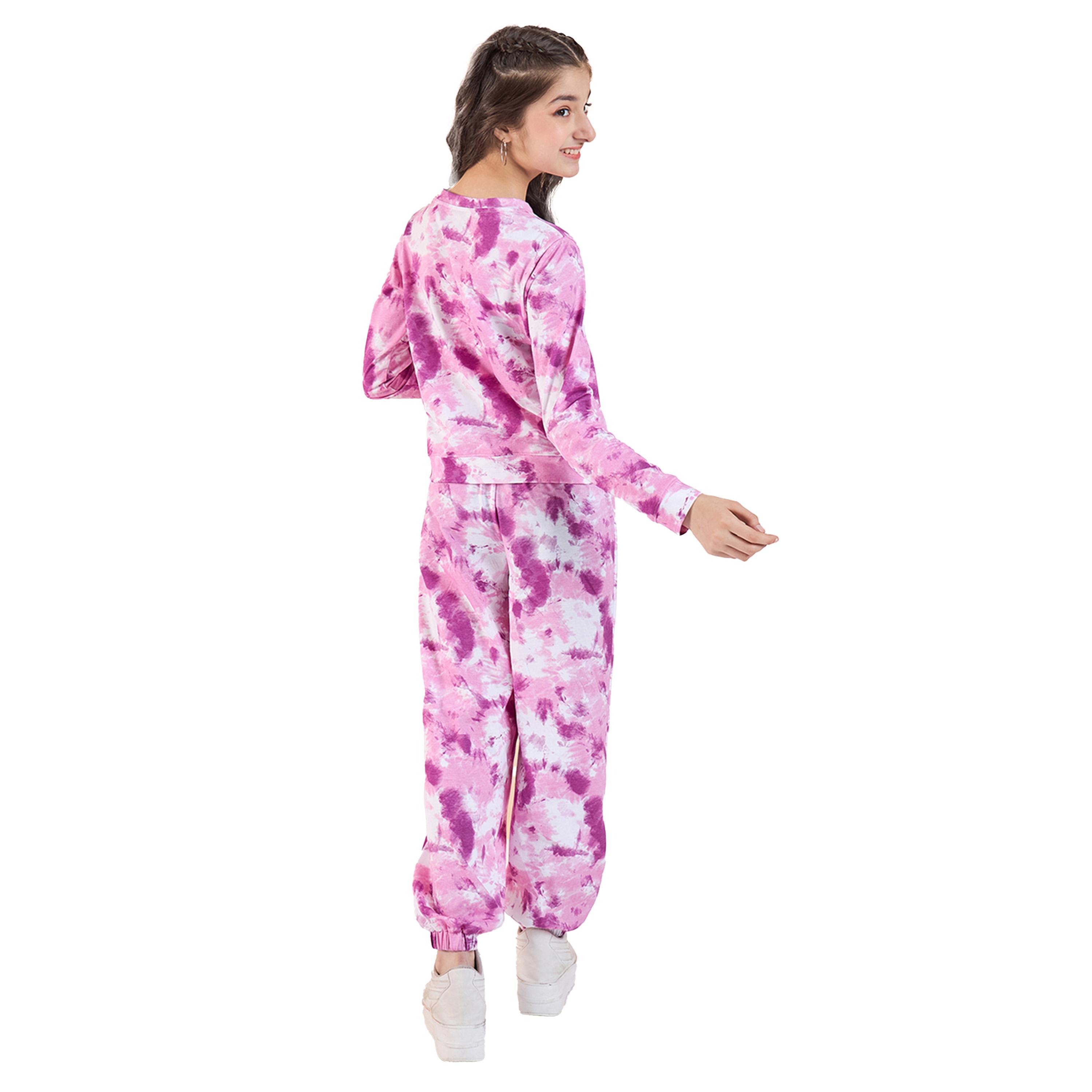 Stylo Bug X Styli Printed Round Neck T-Shirt and Trousers Pants-girls-clothing-setsandcoords-image-5
