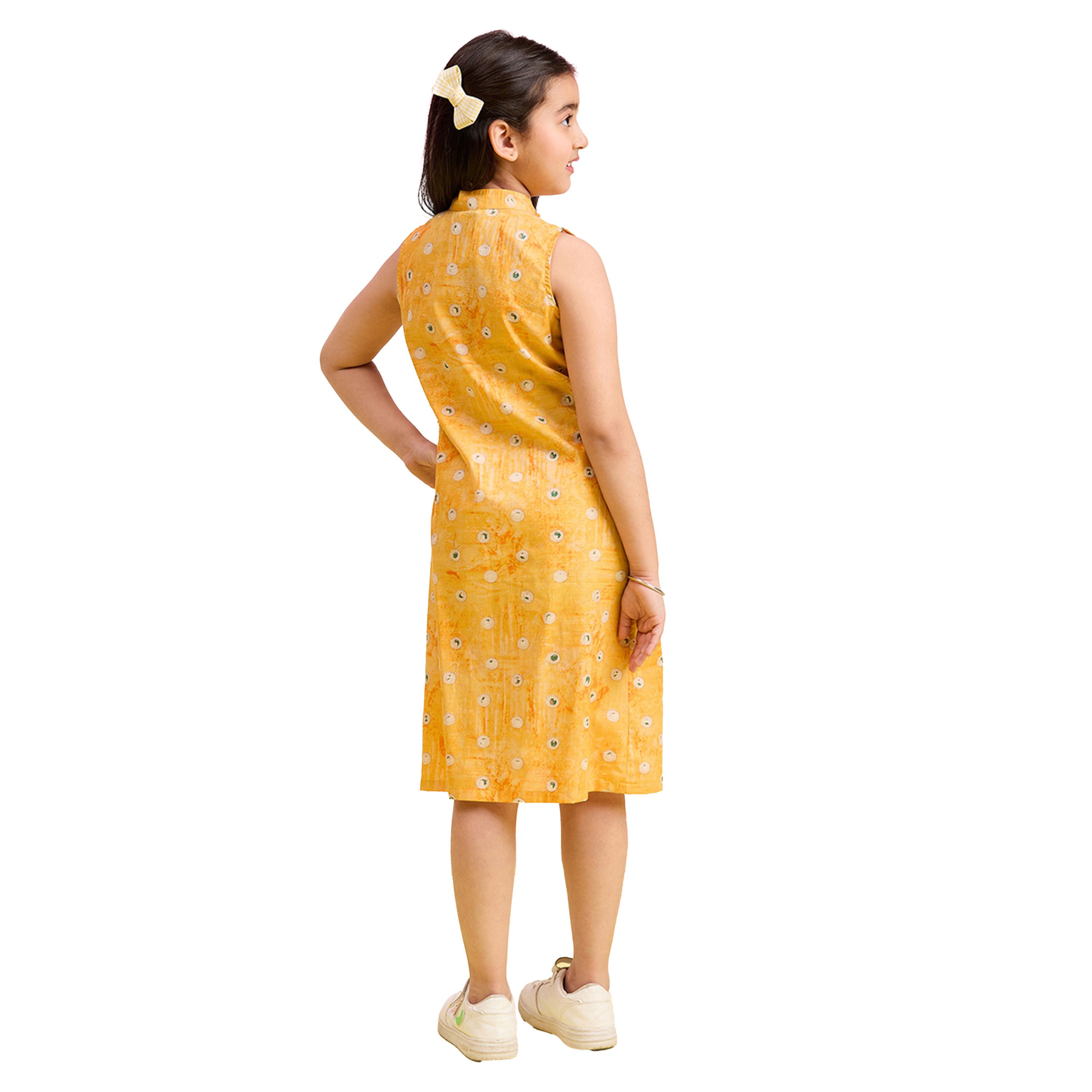 Stylo Bug X Styli Floral Printed Collared Shirt Dress with Pockets-girls-clothing-dressesandjumpsuits-image-4