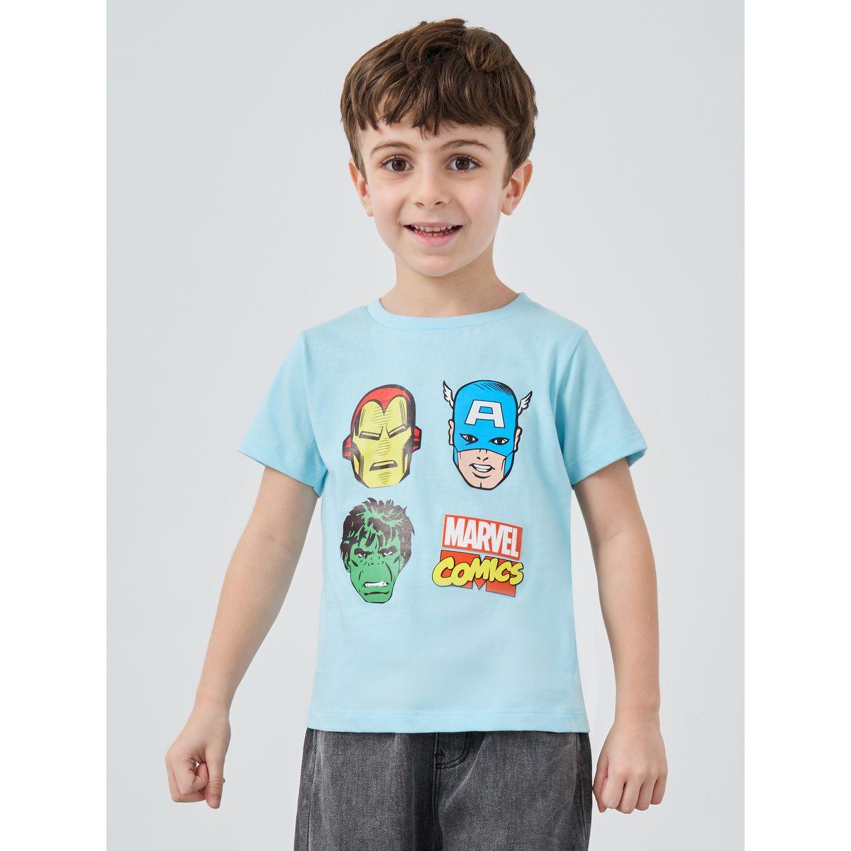 Styli Marvel Graphic Print Round Neck T-Shirt-boys-clothing-tshirtsandpolos-image-1