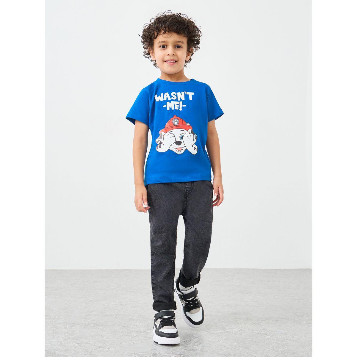 تيشيرت فضفاض بأكمام قصيرة وطبعة جرافيك-boys-clothing-tshirtsandpolos-image-2