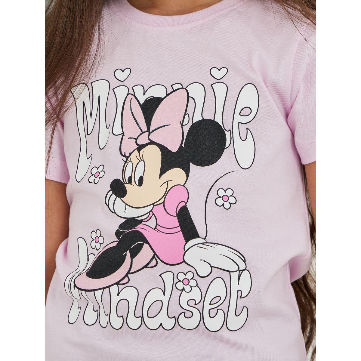 تيشيرت فضفاض بطبعة ميني ماوس وأكمام قصيرة-girls-clothing-tshirts-image-3