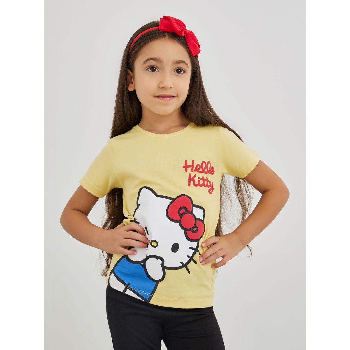 تيشيرت بطبعة جرافيك وأكمام قصيرة-girls-clothing-tshirts-image-1