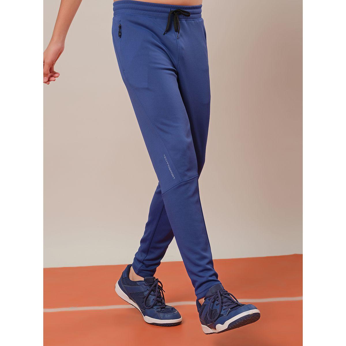 Technosport Solid Drawstring Waistband Track Pants-boys-clothing-sportswear-bottoms-image-2