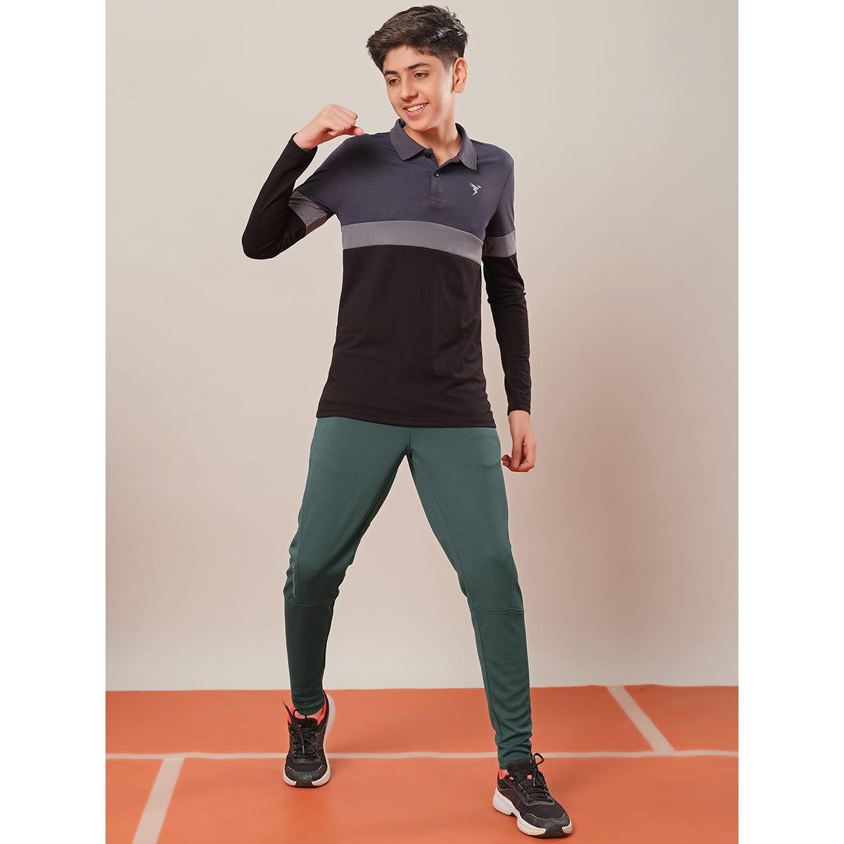 Technosport Solid Drawstring Waistband Track Pants-boys-clothing-sportswear-bottoms-image-5
