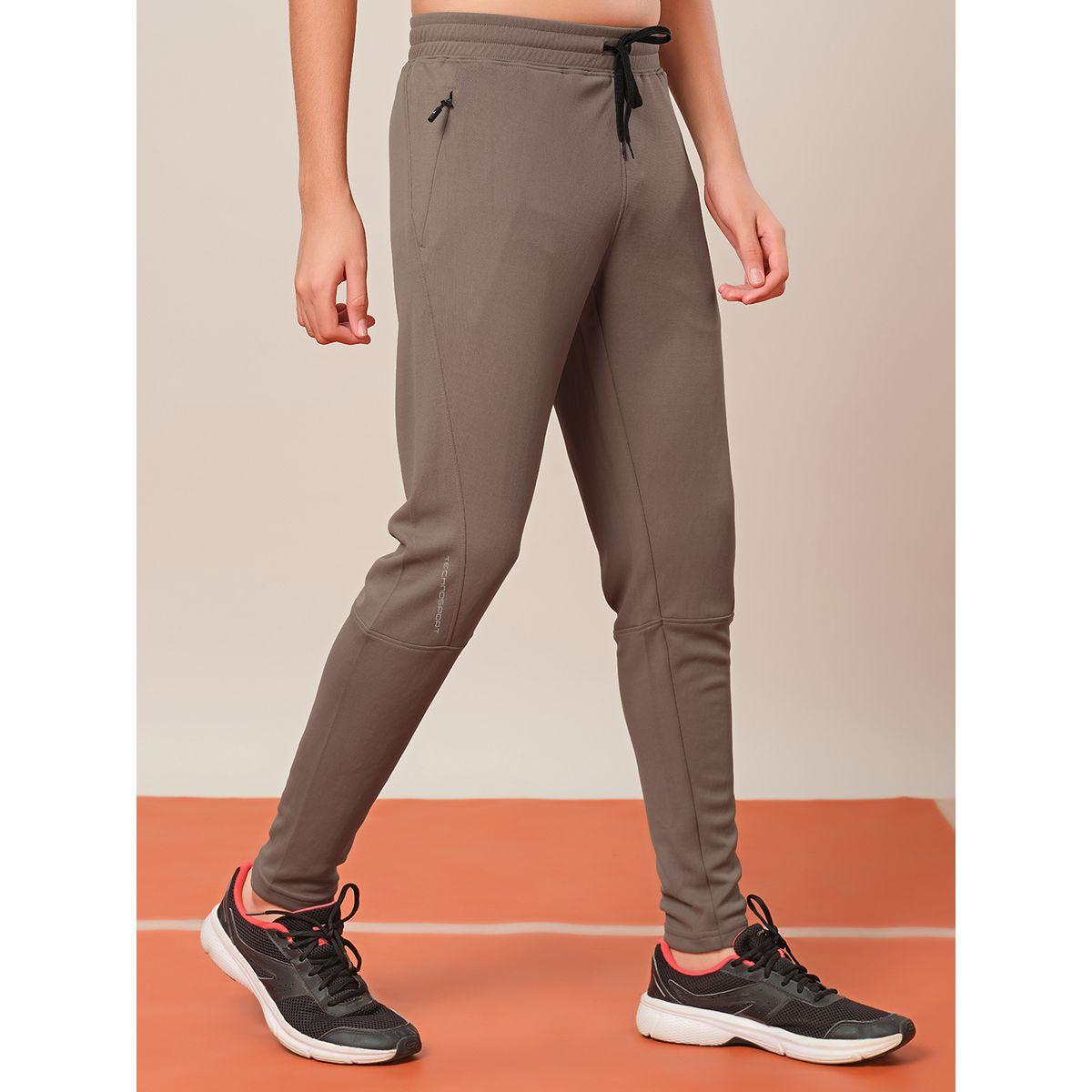 Technosport Solid Drawstring Waistband Track Pants-boys-clothing-sportswear-bottoms-image-4