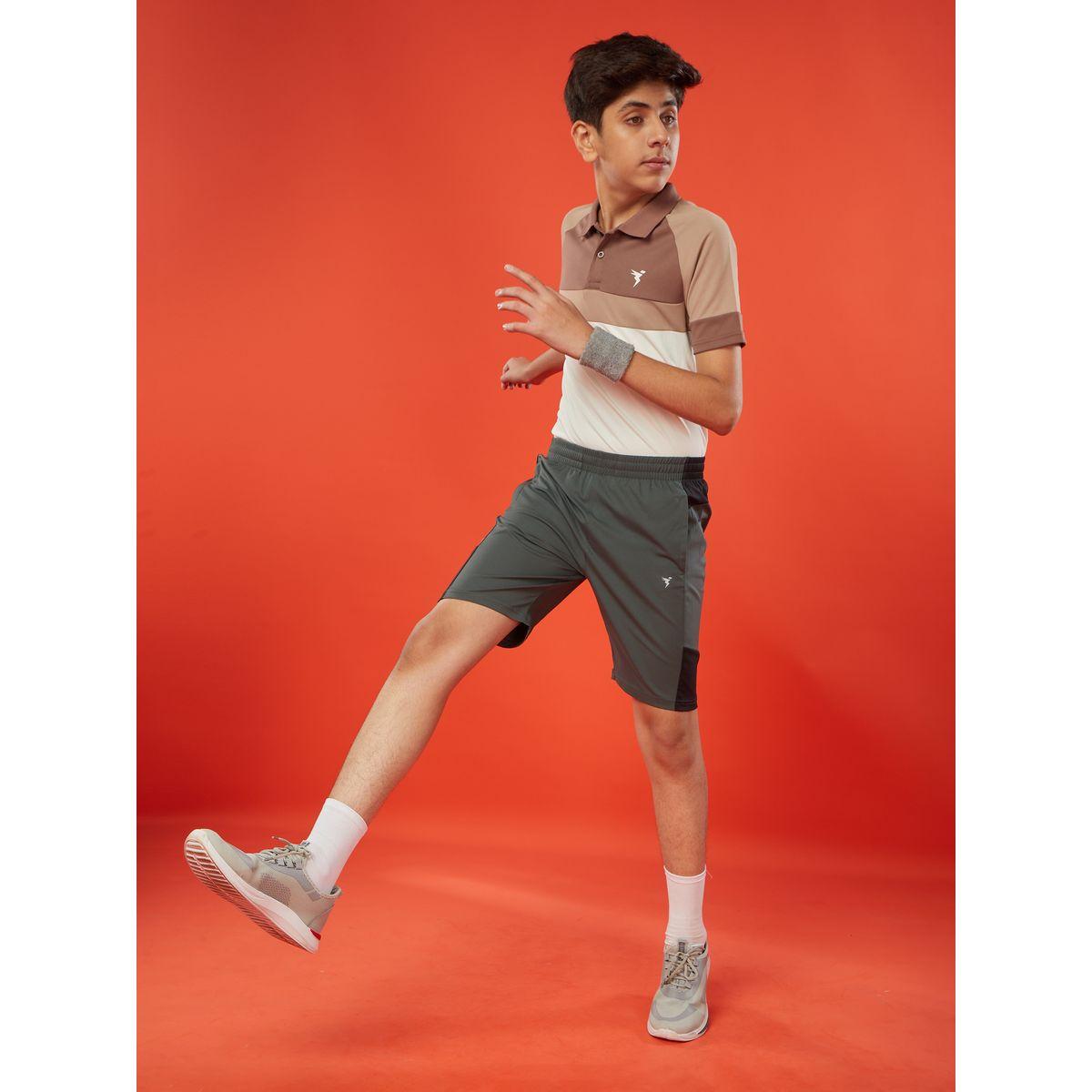 شورت رياضي بنمط كتل الالوان وقصة سليم فت-boys-clothing-bottoms-shorts-image-1