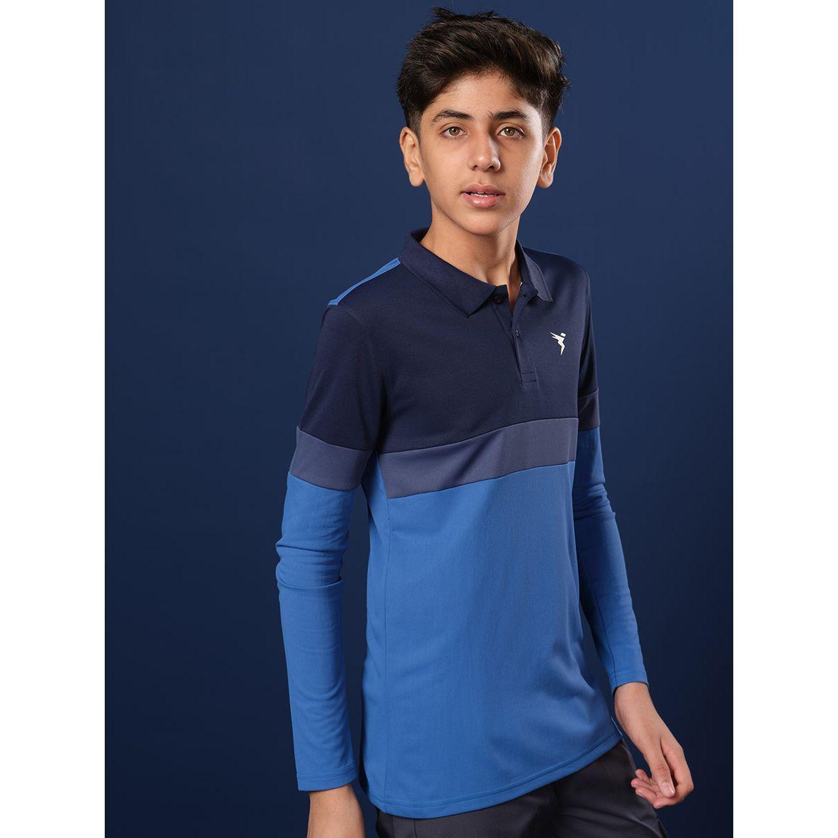 Technosport Color Block Long Sleeve Polo T-Shirt-boys-clothing-tshirtsandpolos-image-2