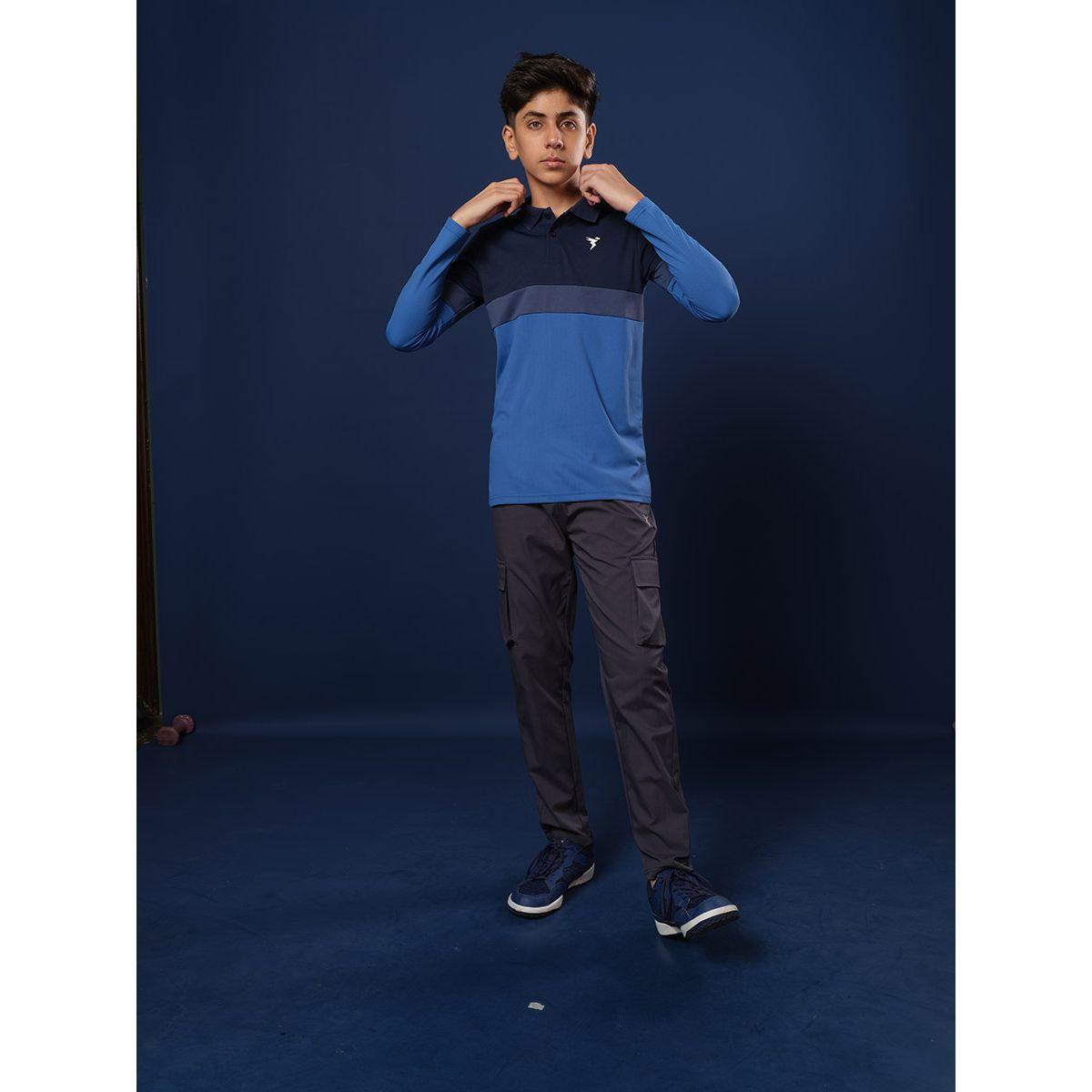 Technosport Color Block Long Sleeve Polo T-Shirt-boys-clothing-tshirtsandpolos-image-3