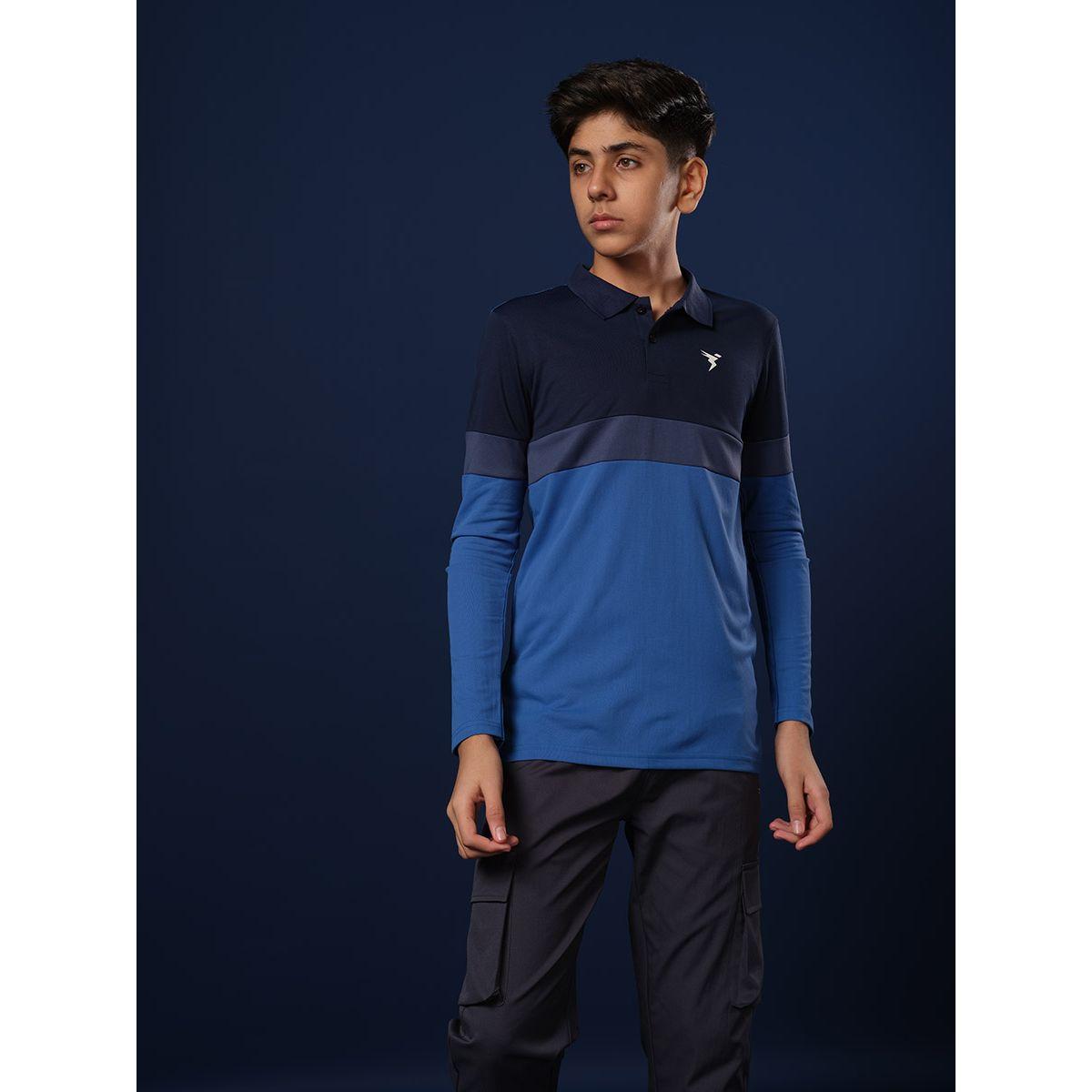 Technosport Color Block Long Sleeve Polo T-Shirt-boys-clothing-tshirtsandpolos-image-4