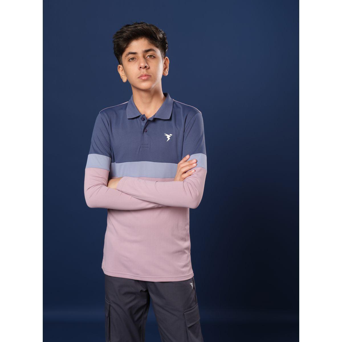 Technosport Boys Color Block Slim Fit Polo Sports T-Shirt-boys-clothing-tshirtsandpolos-image-3