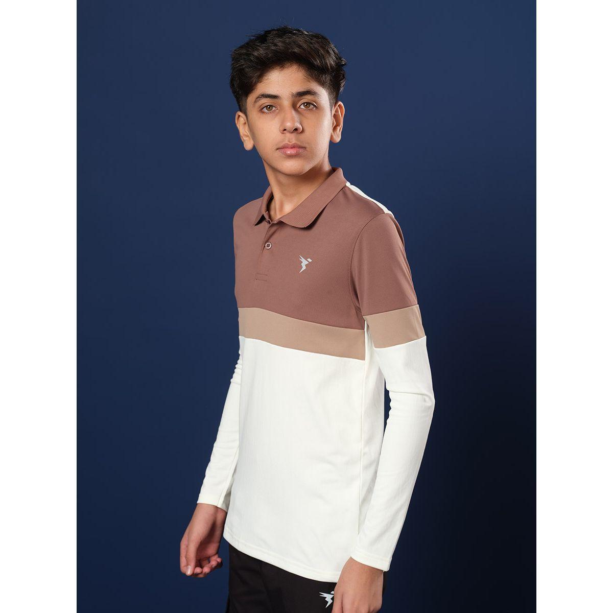 Technosport Color Block Long Sleeve Polo T-Shirt-boys-clothing-tshirtsandpolos-image-1
