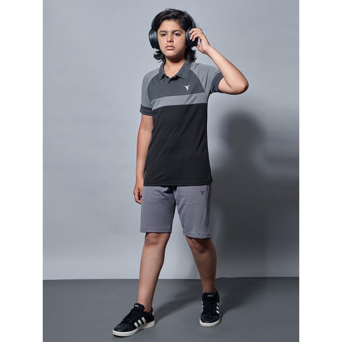 Technosport Boys Color Block Slim Fit Polo Sports T-Shirt-boys-clothing-tshirtsandpolos-image-1