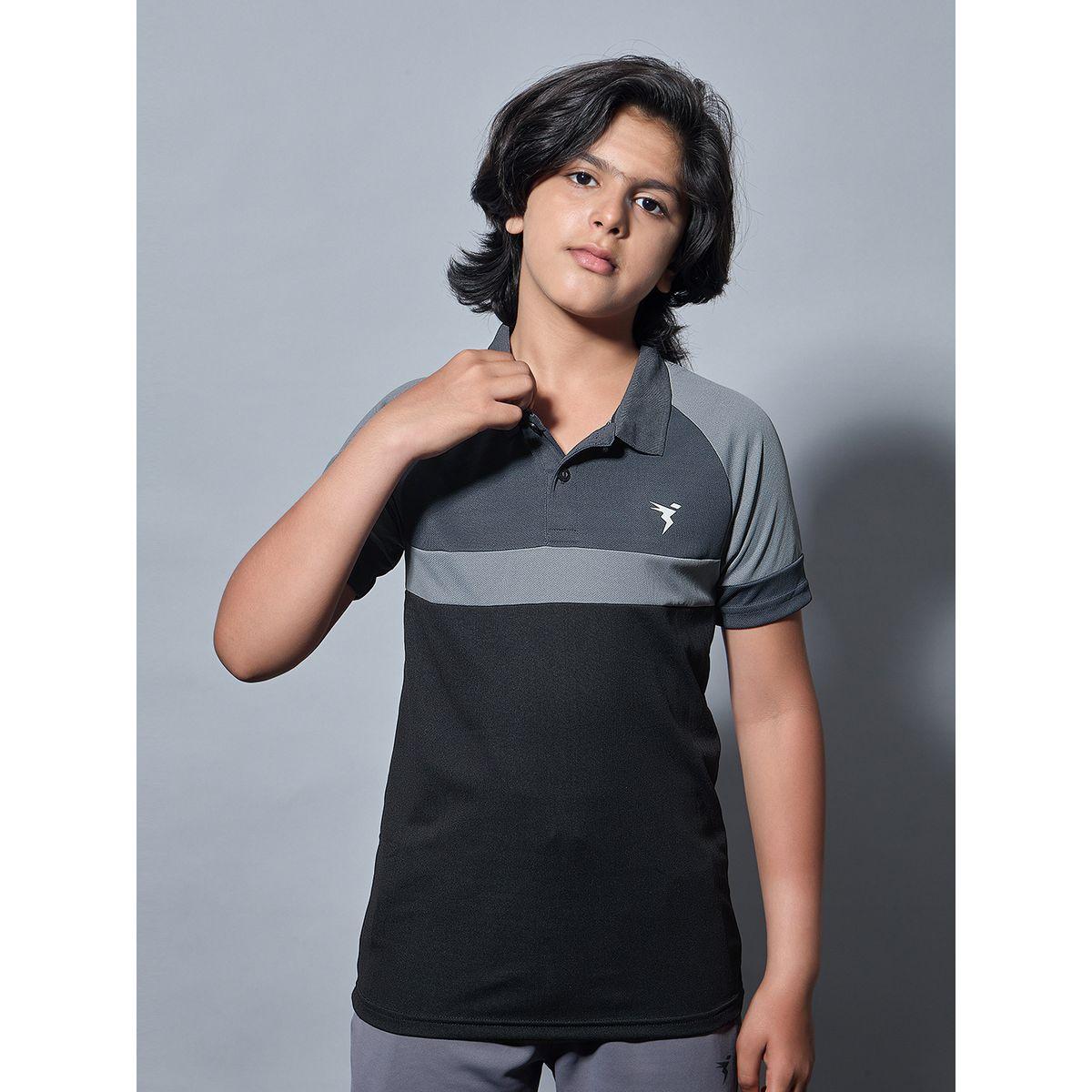 Technosport Boys Color Block Slim Fit Polo Sports T-Shirt-boys-clothing-tshirtsandpolos-image-3