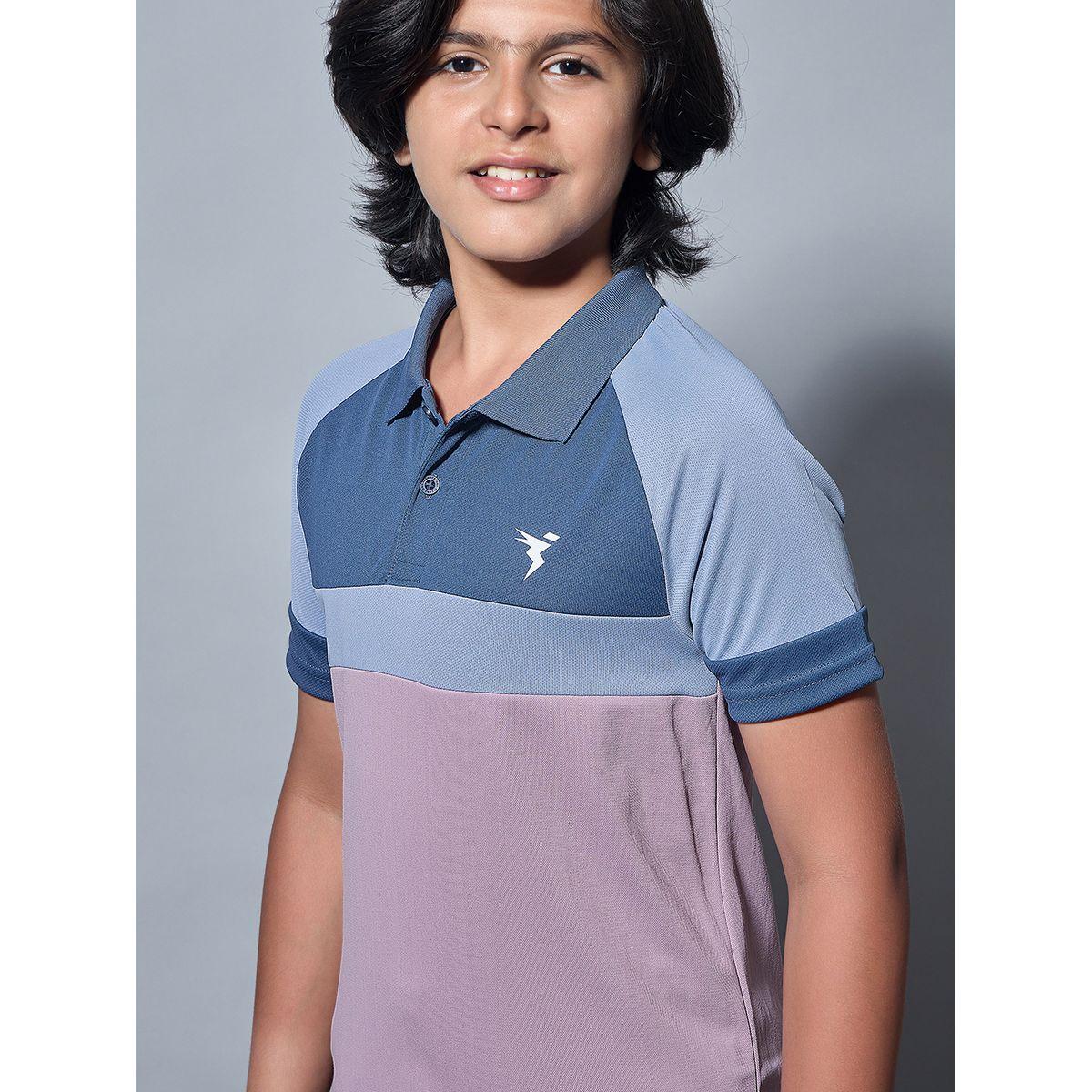 تيشيرت بياقة بولو ونمط كتل الالوان مع قصة سليم فت-boys-clothing-tshirtsandpolos-image-4