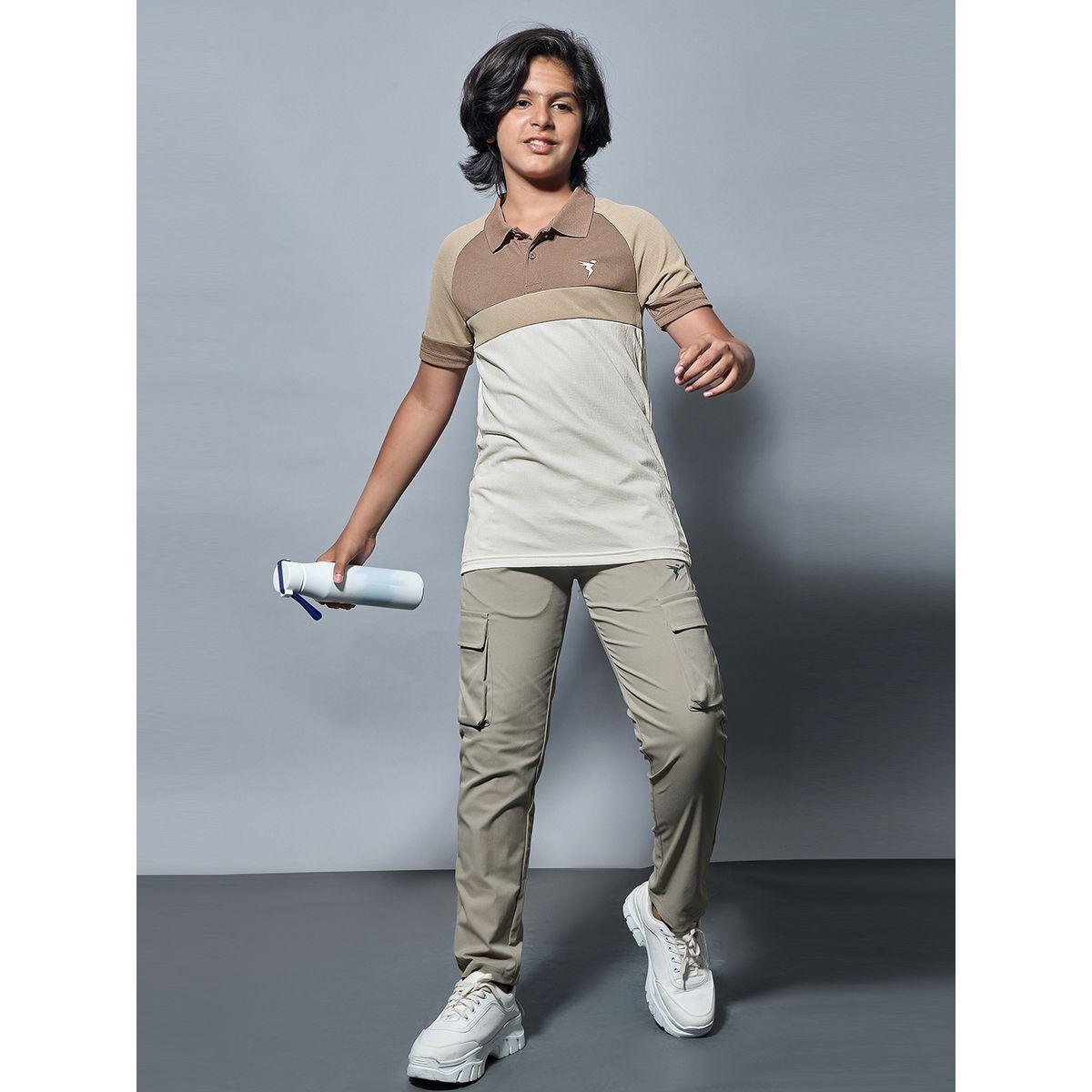 تيشيرت بياقة بولو ونمط كتل الالوان مع قصة سليم فت-boys-clothing-tshirtsandpolos-image-1