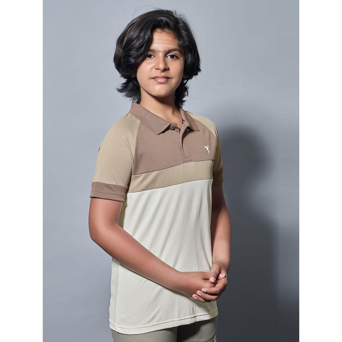 تيشيرت بياقة بولو ونمط كتل الالوان مع قصة سليم فت-boys-clothing-tshirtsandpolos-image-3