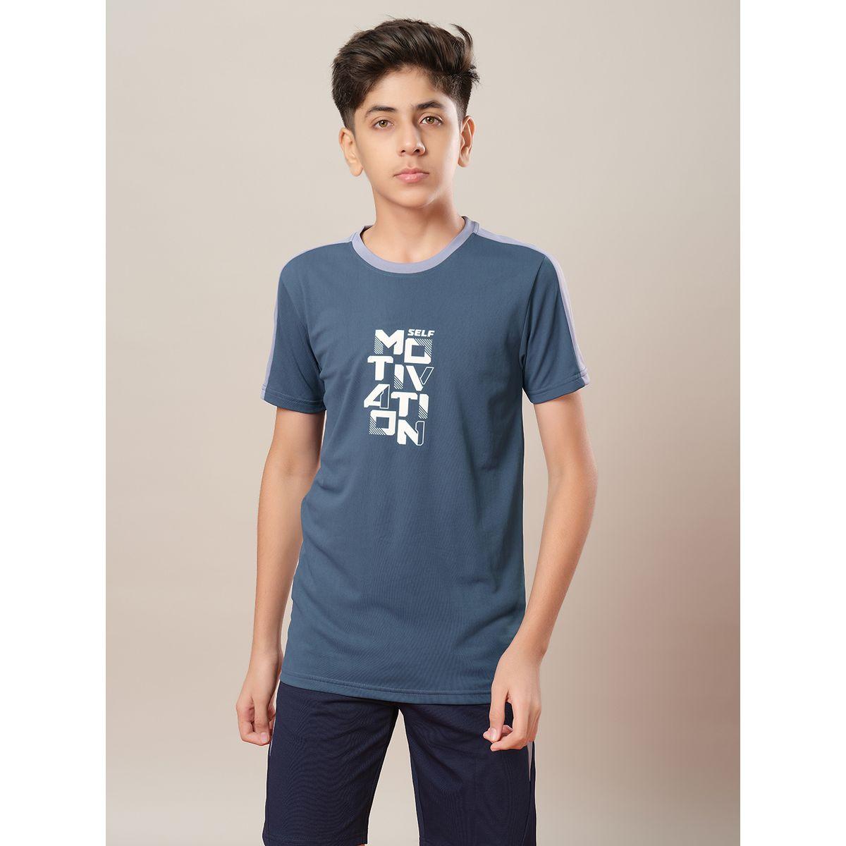 Technosport Color Block Crew Neck Regular Fit T-Shirt-boys-clothing-tshirtsandpolos-image-1