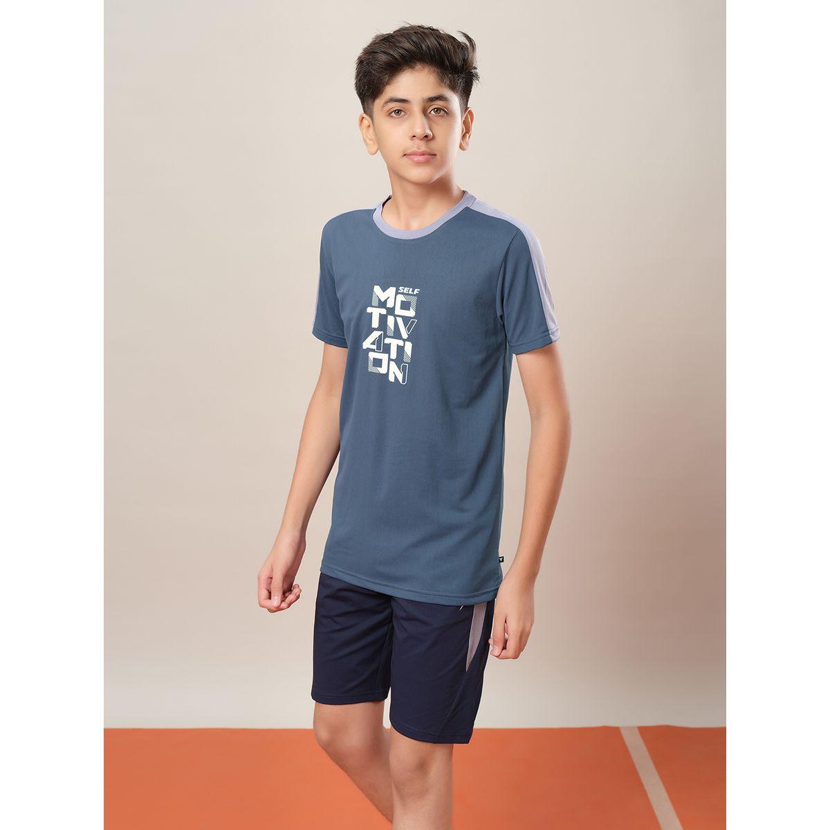 Technosport Color Block Crew Neck Regular Fit T-Shirt-boys-clothing-tshirtsandpolos-image-2