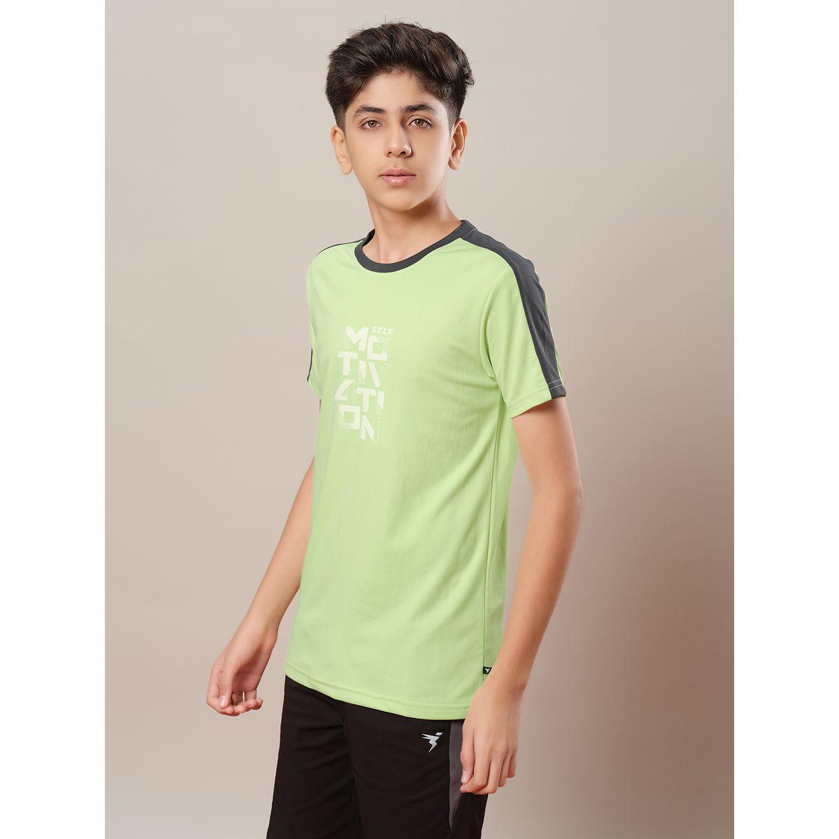 Technosport Color Block Crew Neck Regular Fit T-Shirt-boys-clothing-tshirtsandpolos-image-2