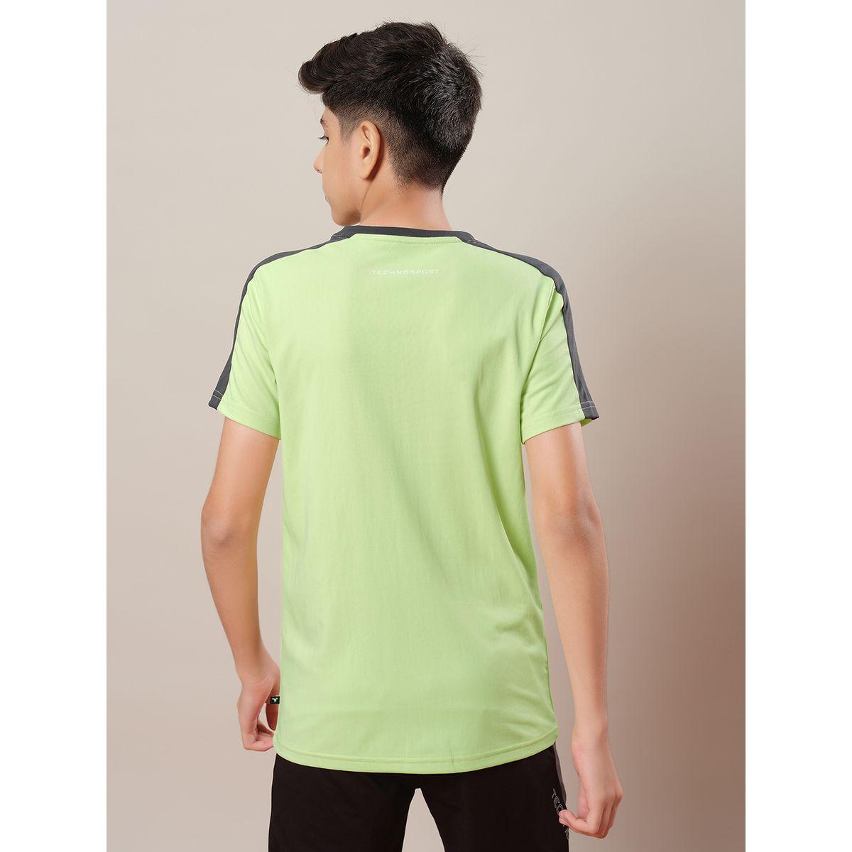 Technosport Color Block Crew Neck Regular Fit T-Shirt-boys-clothing-tshirtsandpolos-image-4