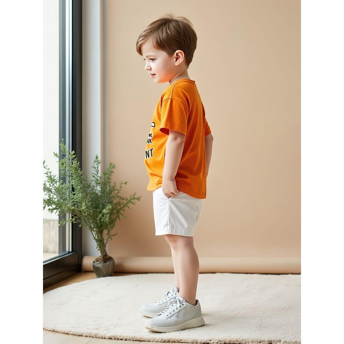 Styli Kids 2pcs Orange Basketball Printed Short Sleeve T-Shirt and Shorts Sets-boys-clothing-setsandcoords-image-6