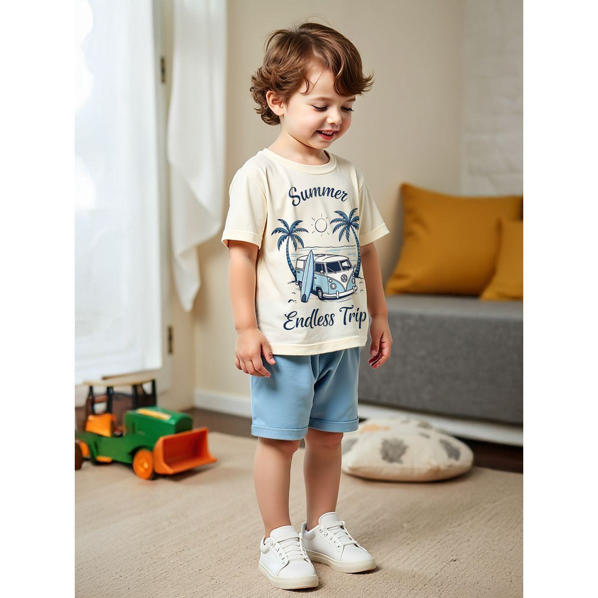 مجموعة من شورت وتيشيرت-boys-clothing-setsandcoords-image-3