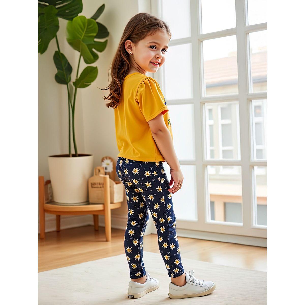 مجموعة من ليقنز وتيشيرت بأكمام قصيرة-girls-clothing-setsandcoords-image-2